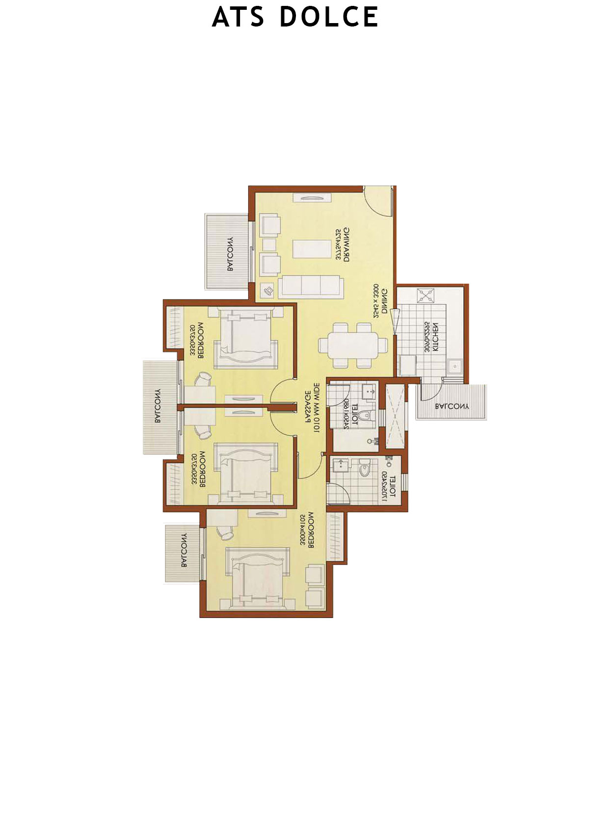 Ats Dolce Tower T11 Unit 4 (Type D) Floor Plan