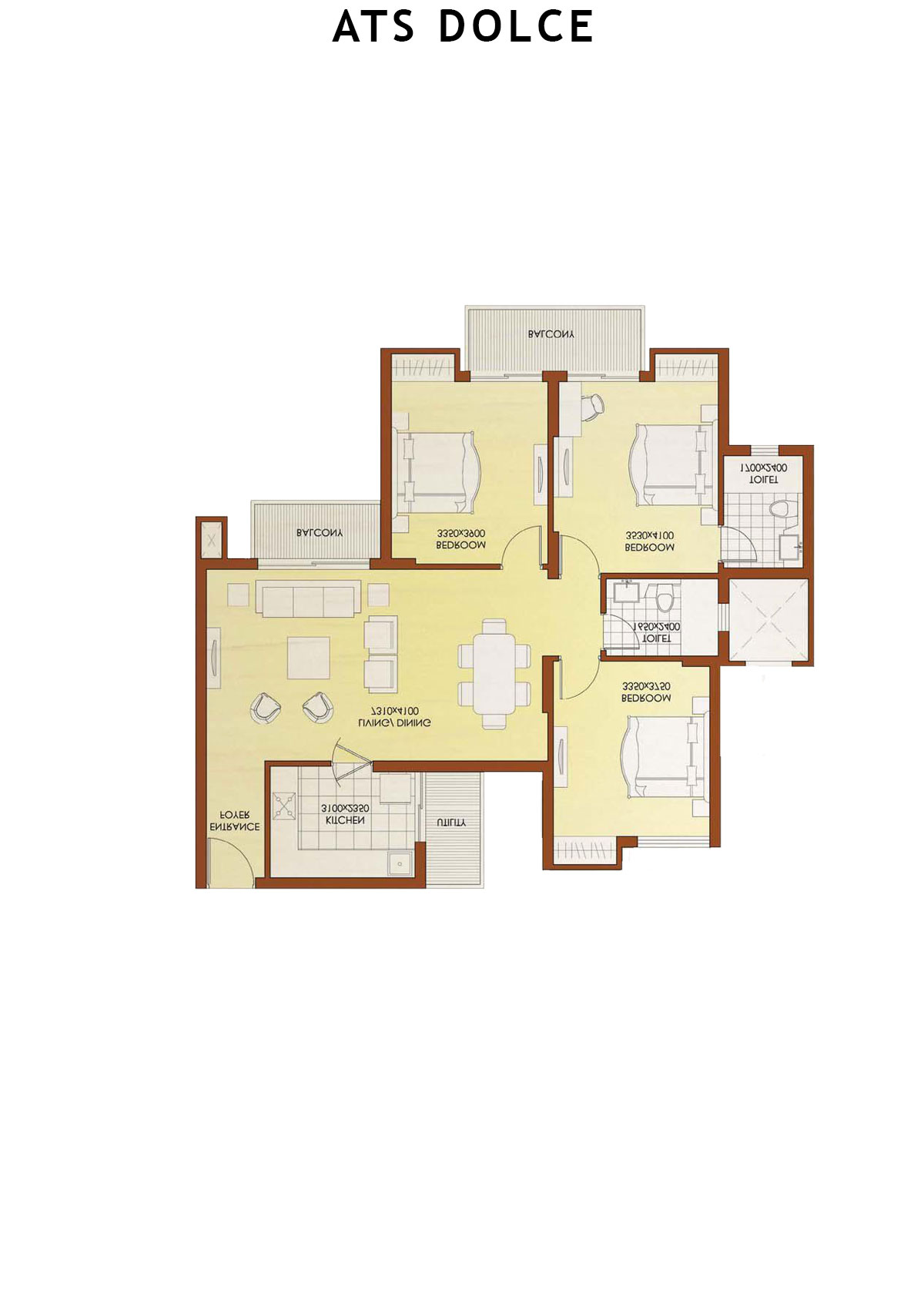 Ats Dolce Tower T14 Unit 1 (Type E1) Floor Plan
