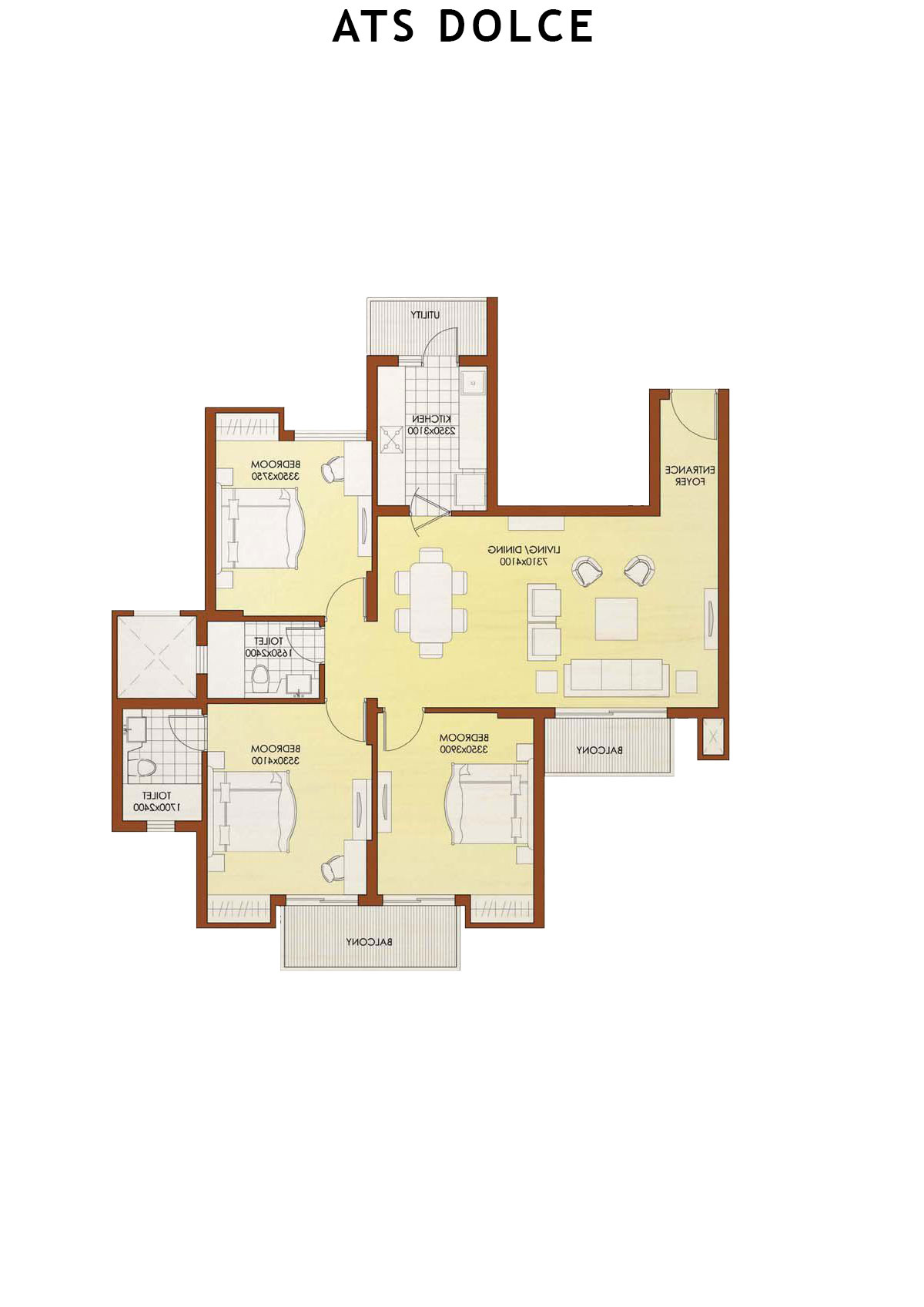 Ats Dolce Tower T14 Unit 4 (Type E) Floor Plan