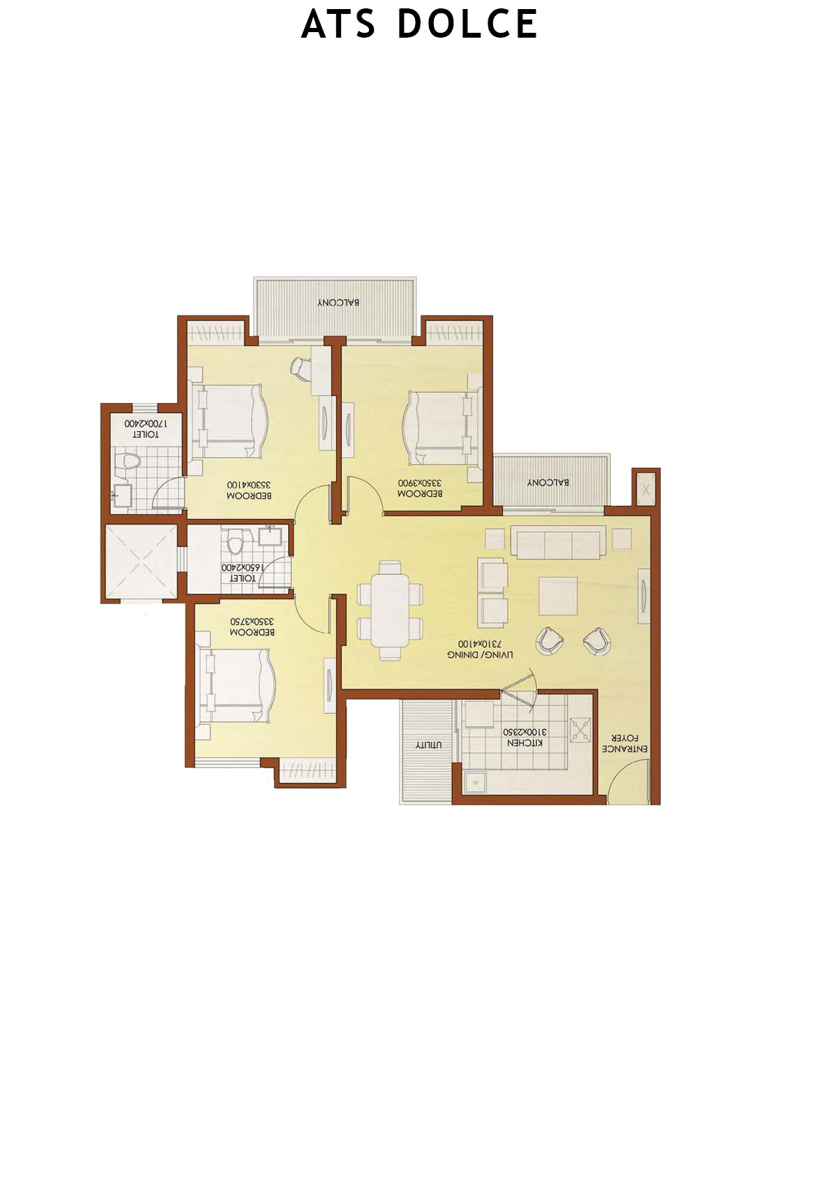 Ats Dolce Tower T14 Unit 5 (Type E1) Floor Plan