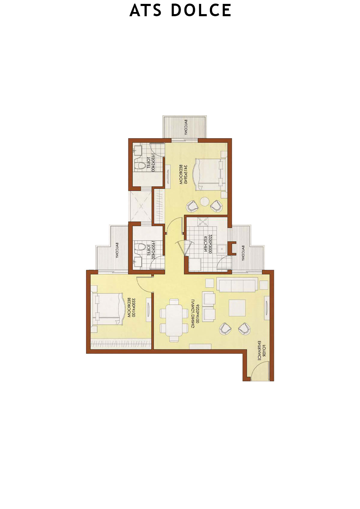 Ats Dolce Tower T14 Unit 6 (Type F) Floor Plan