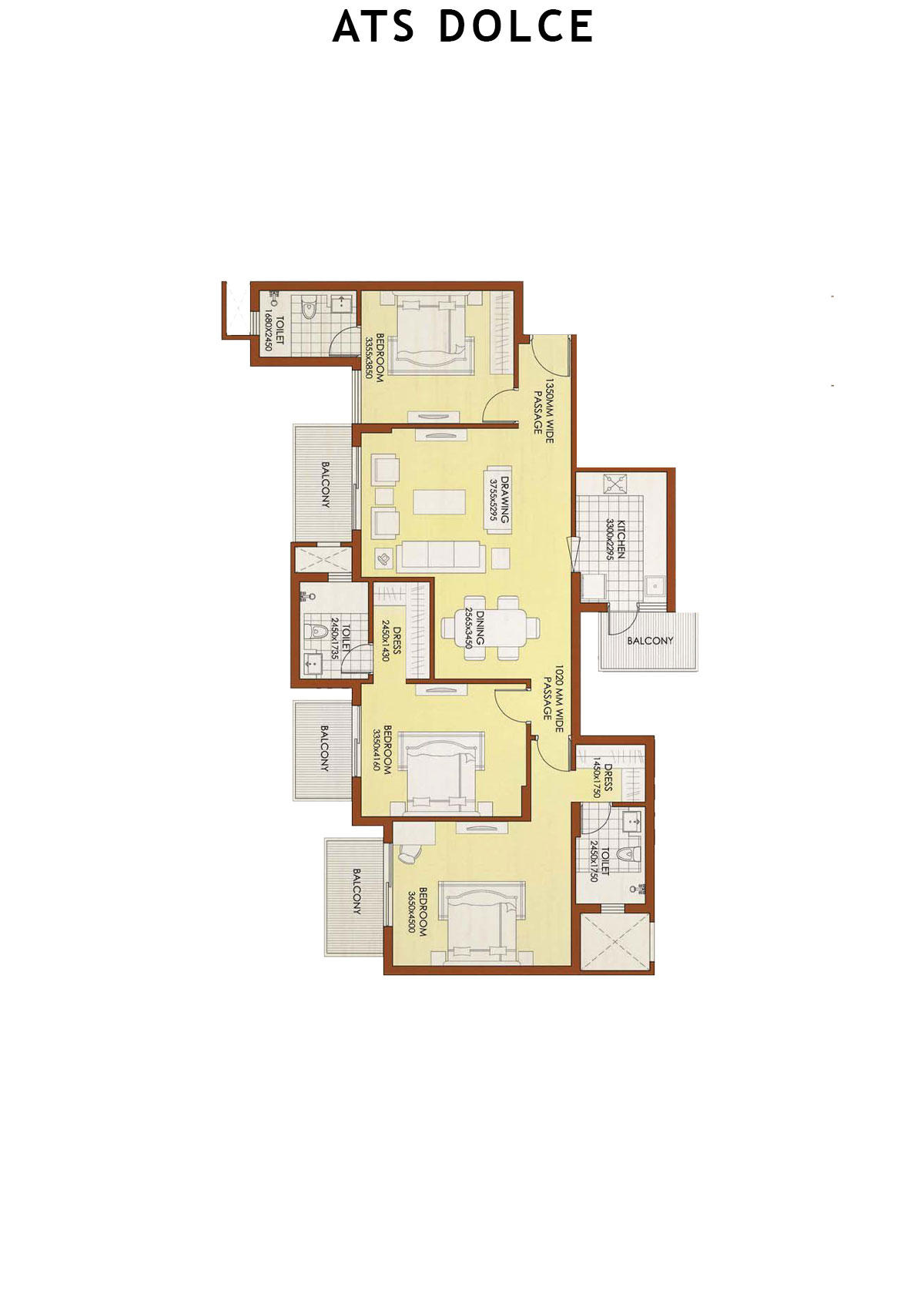 Ats Dolce Tower T3 Unit 2 (Type C) Floor Plan