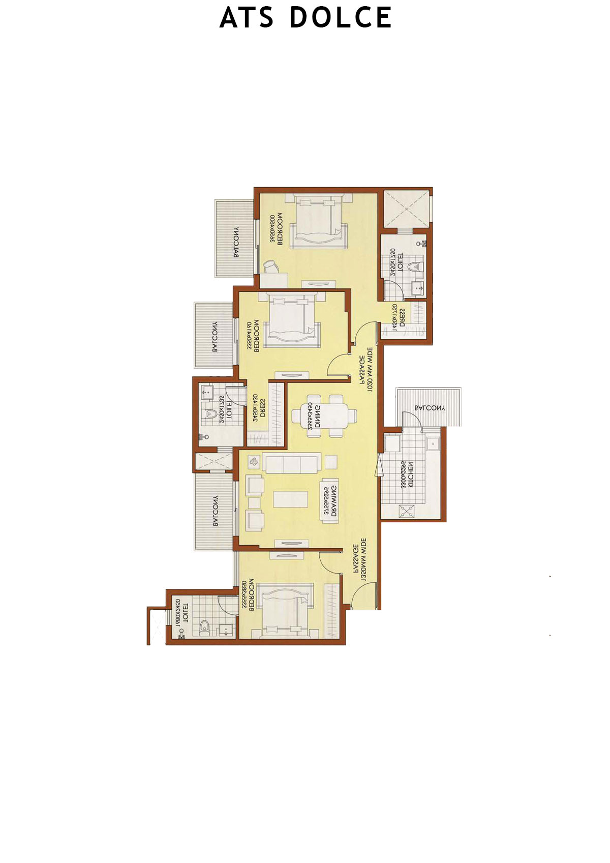 Ats Dolce Tower T3 Unit 3 (Type C) Floor Plan