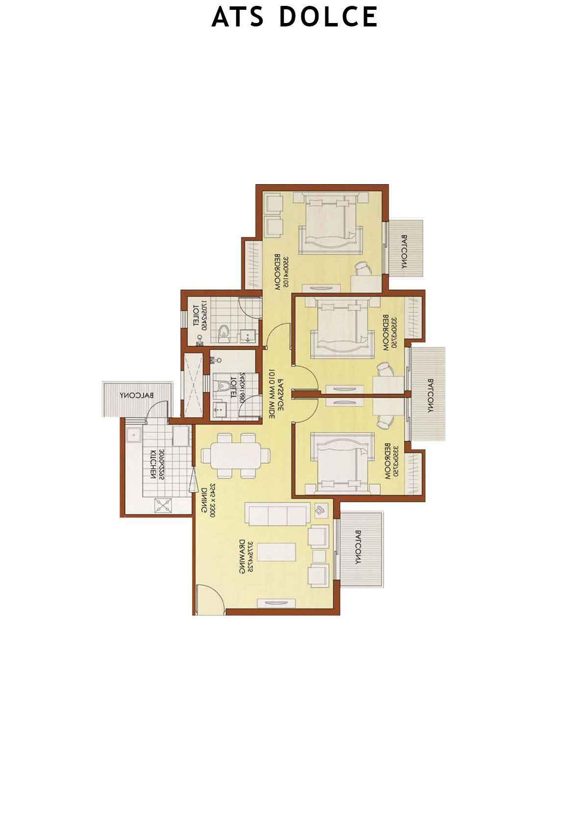 Ats Dolce Tower T3 Unit 4 (Type D) Floor Plan
