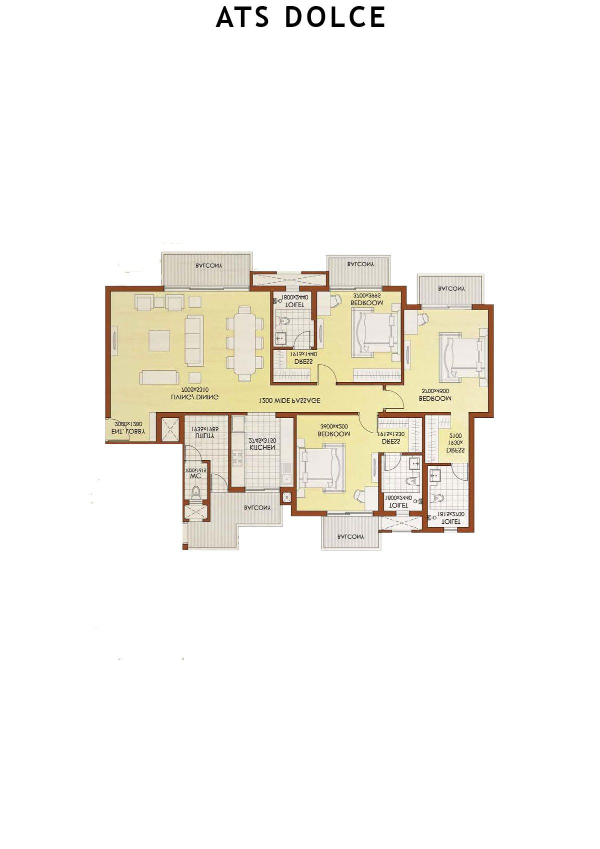 Ats Dolce Tower T5 Unit 2 (Type B) Floor Plan