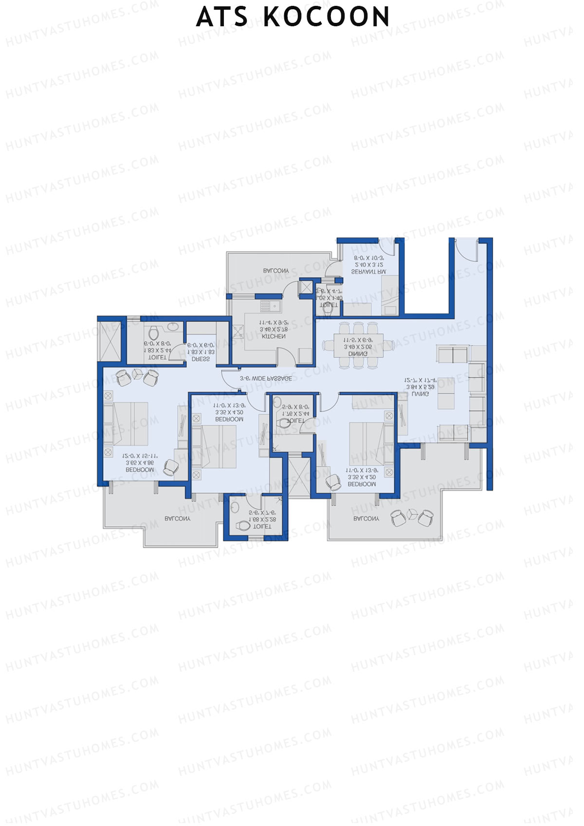 ATS Kocoon Tower 1 Unit 4 (Type B) Floor Plan
