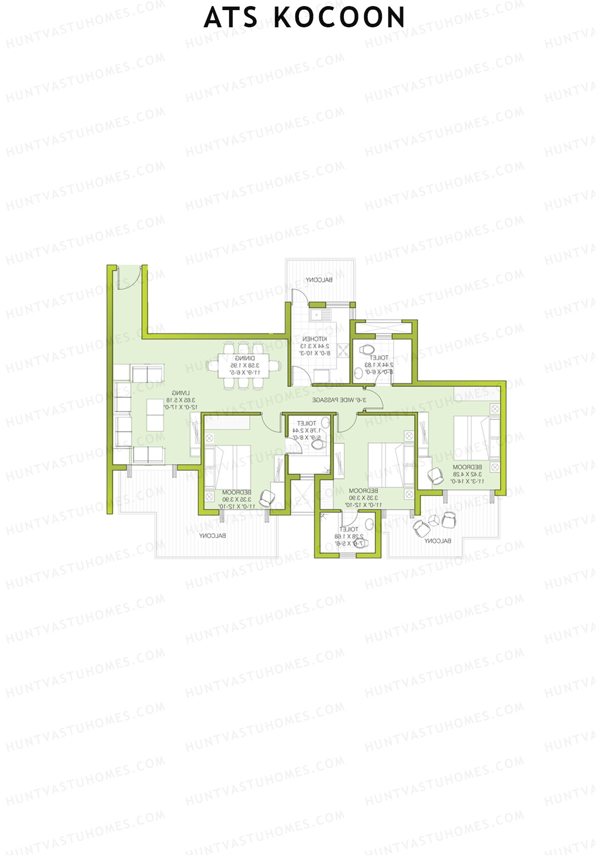 ATS Kocoon Tower 4 Unit 2 (Type C) Floor Plan