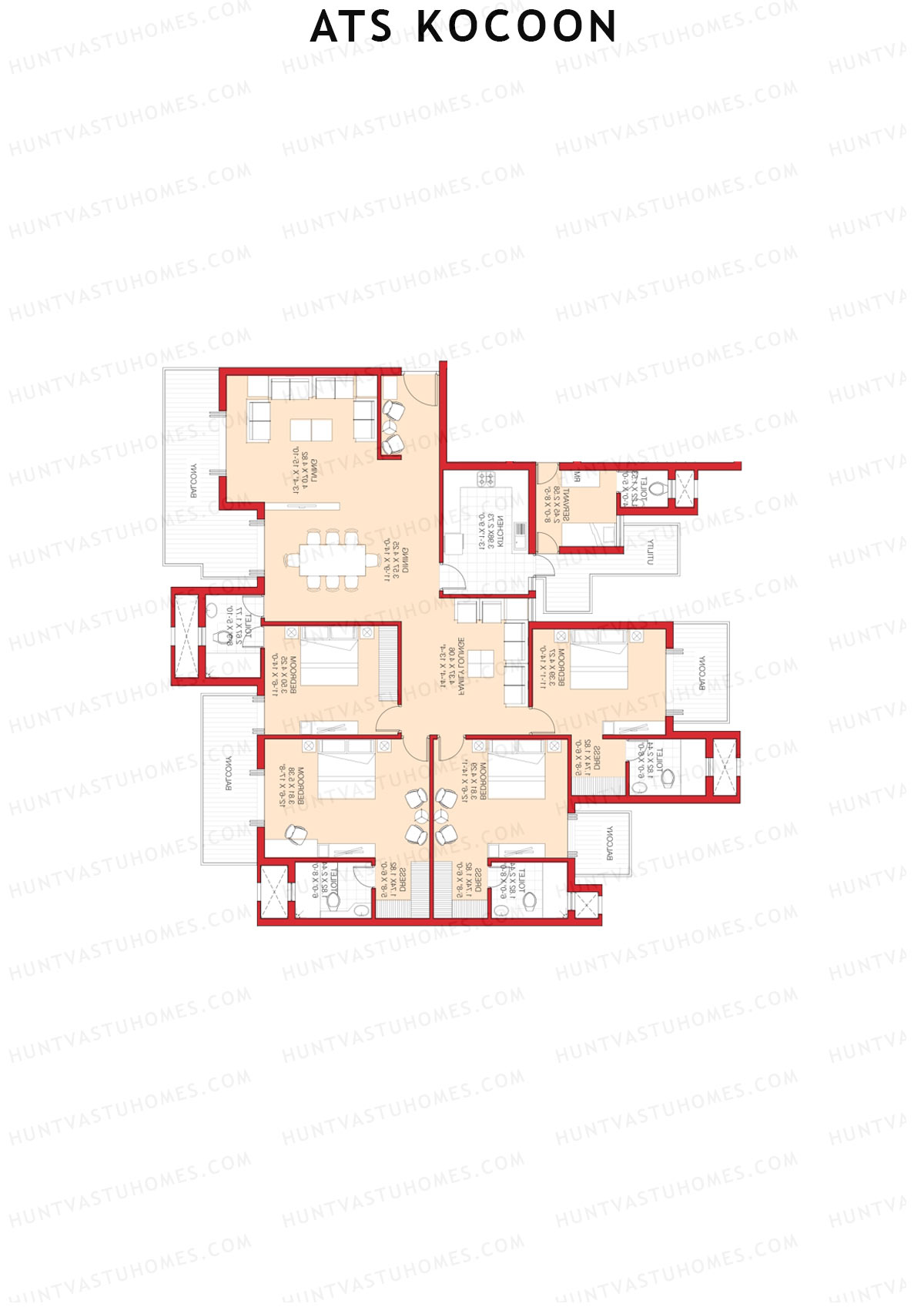 ATS Kocoon Tower 5 Unit 2 (Type A) Floor Plan