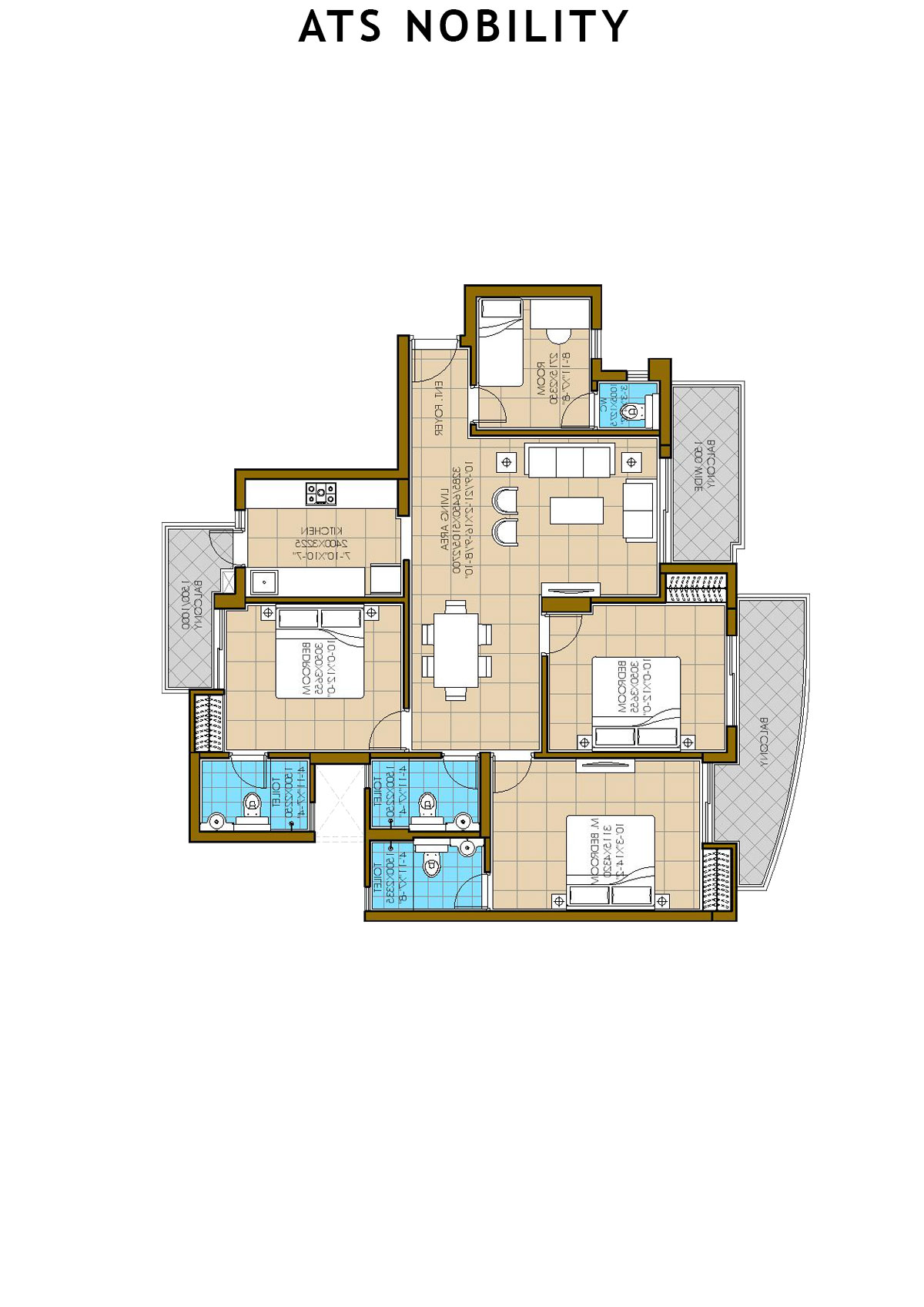 Ats Nobility Tower T5 Unit 2 Floor Plan