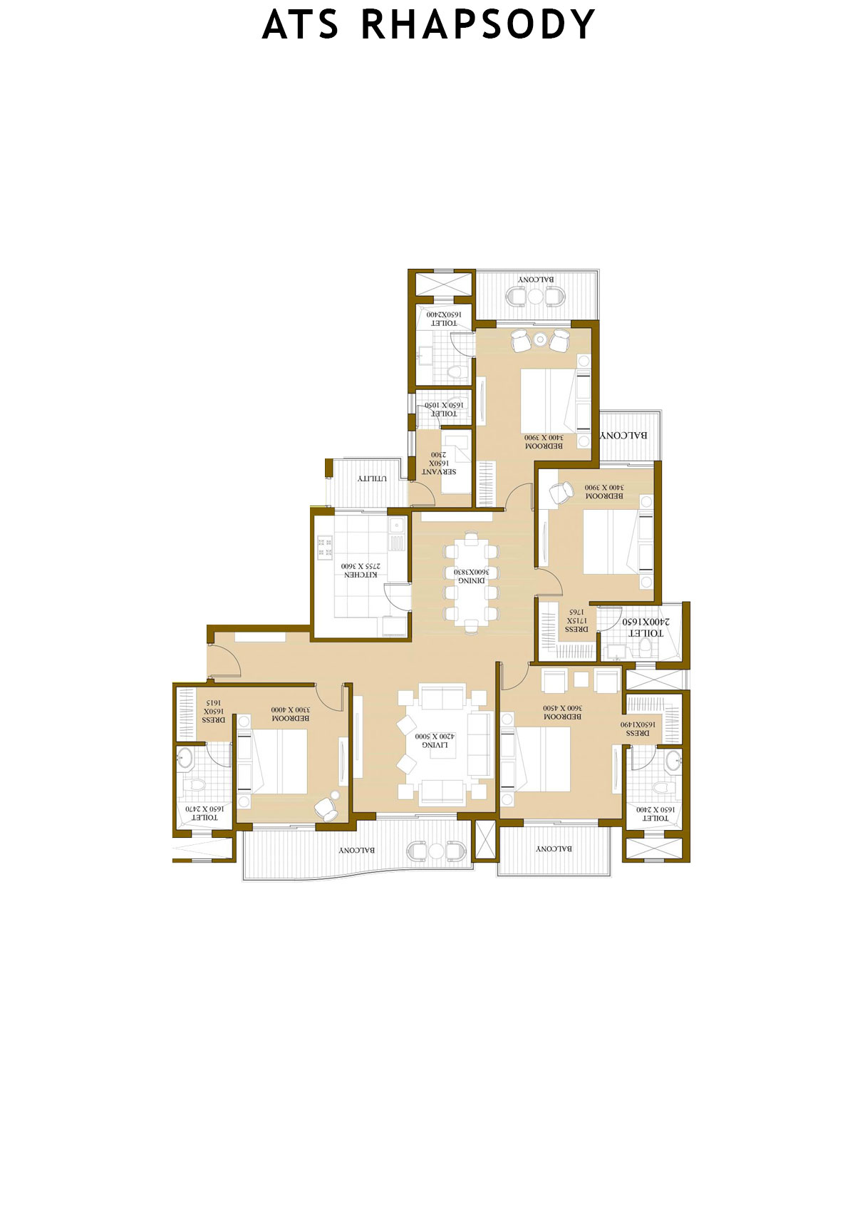 Ats Rhapsody Tower 7 Unit 1 (Type A) Floor Plan
