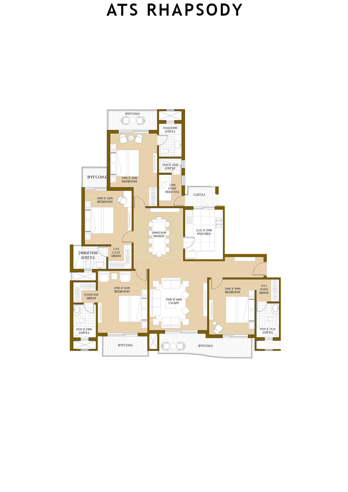 Ats Rhapsody Tower 7 Unit 2 (Type A) Floor Plan