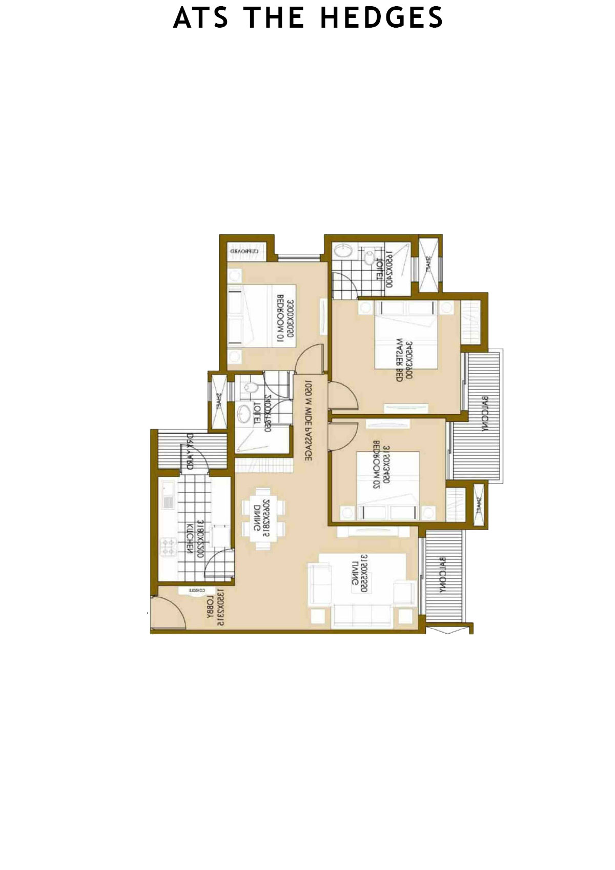 Ats The Hedges Tower 2 Unit 2 (Type A) Floor Plan