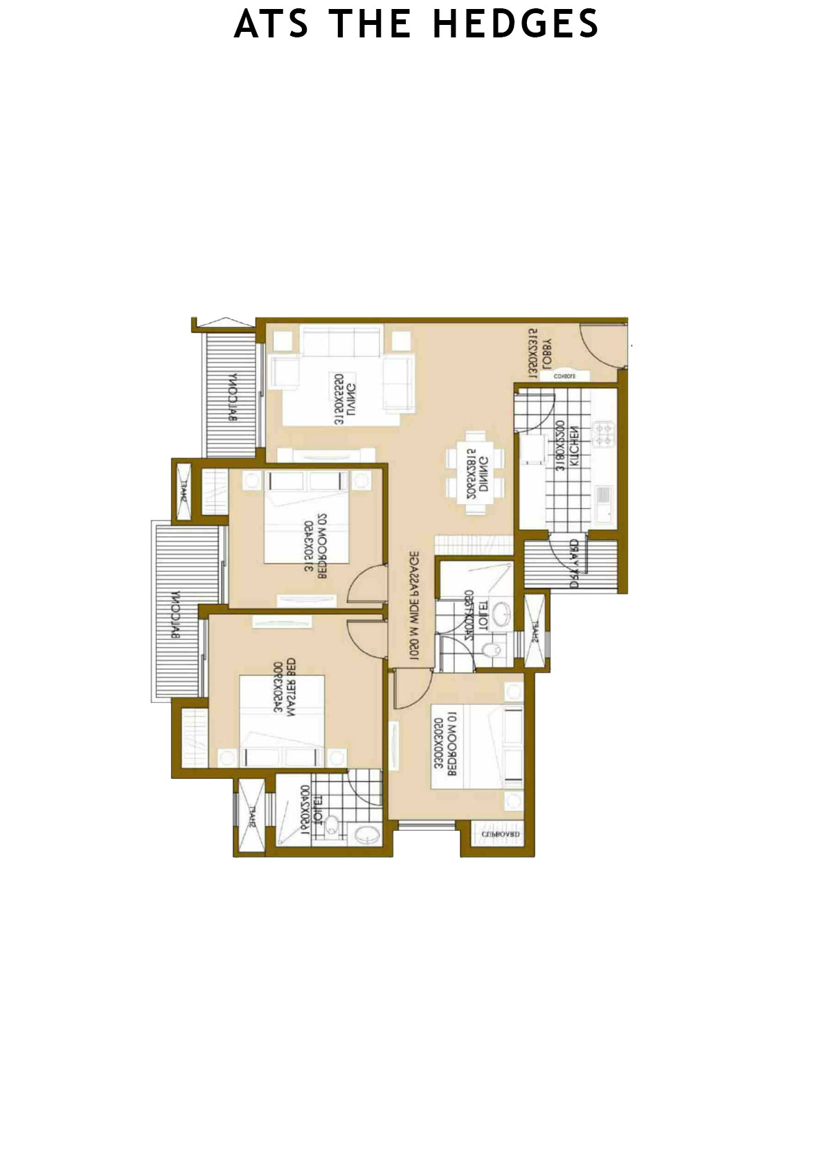 Ats The Hedges Tower 2 Unit 4 (Type A) Floor Plan