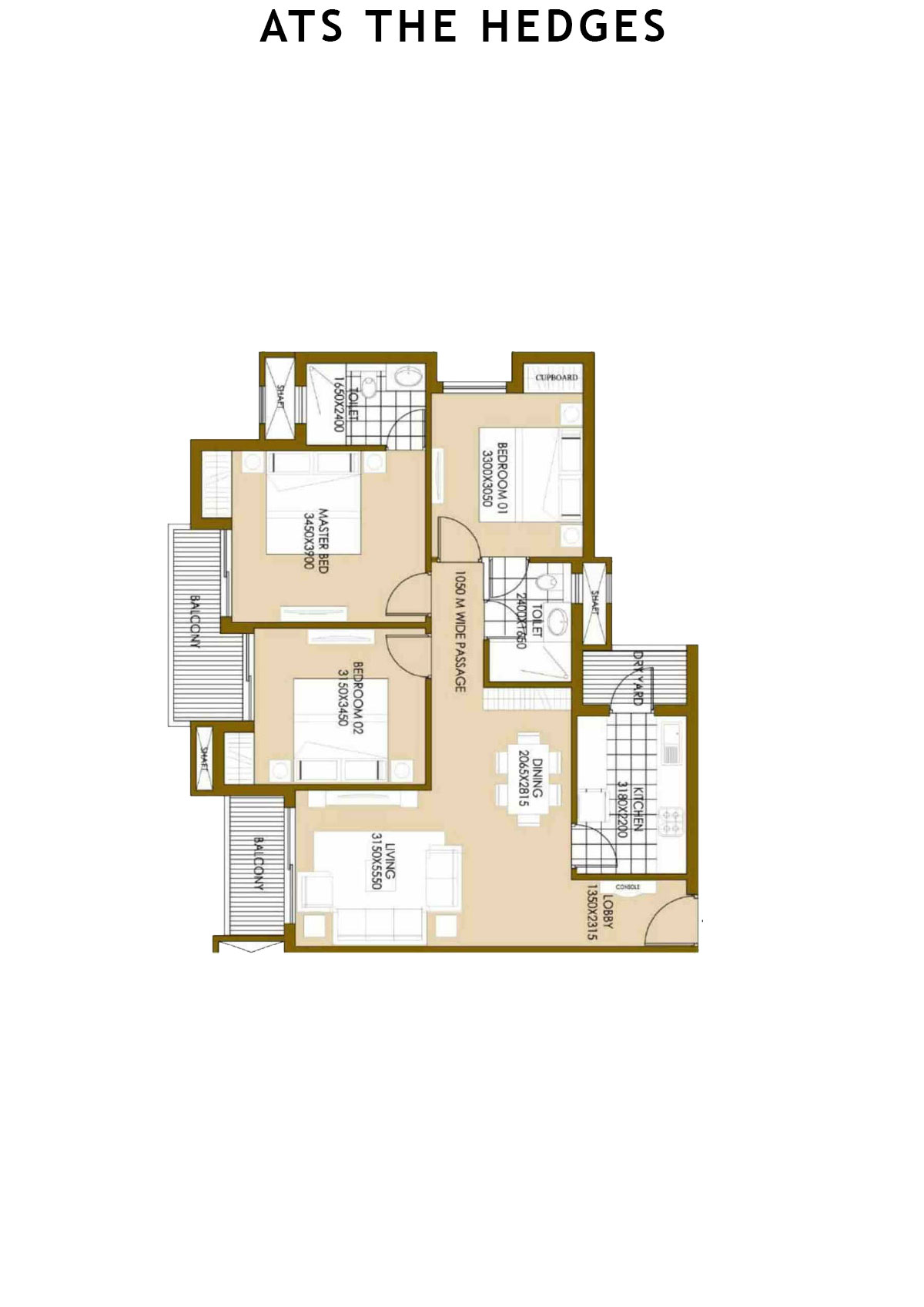 Ats The Hedges Tower 2 Unit 5 (Type A) Floor Plan