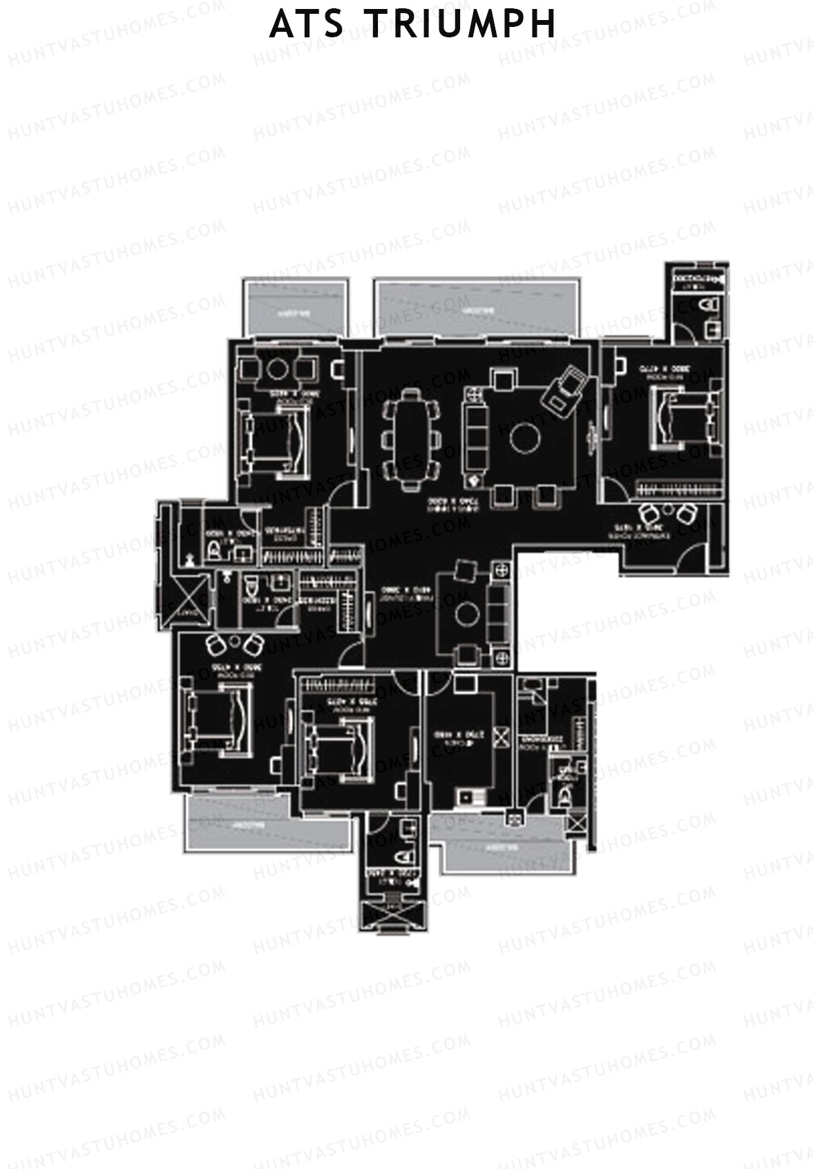 ATS Triumph Tower 6 Unit 2 (Type A) Floor Plan