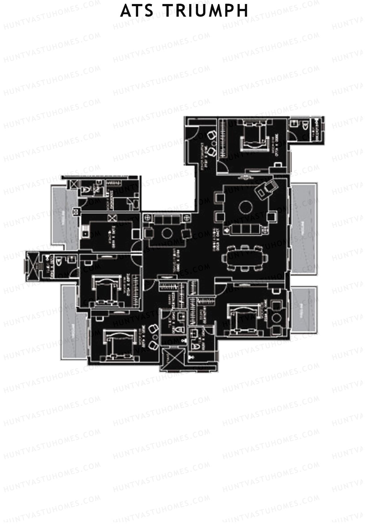 ATS Triumph Tower 7 Unit 1 (Type A) Floor Plan