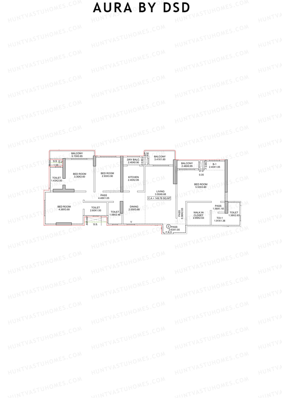 Aura By DSD Tower A Unit 2 Floor Plan