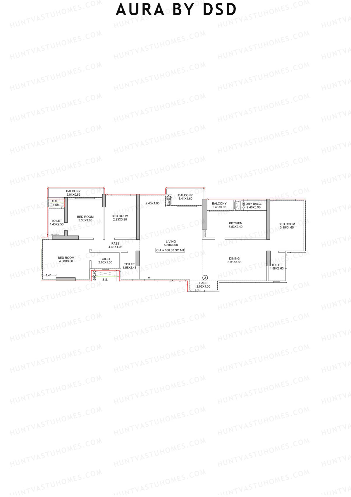 Aura By DSD Tower A Unit 2 Floor Plan
