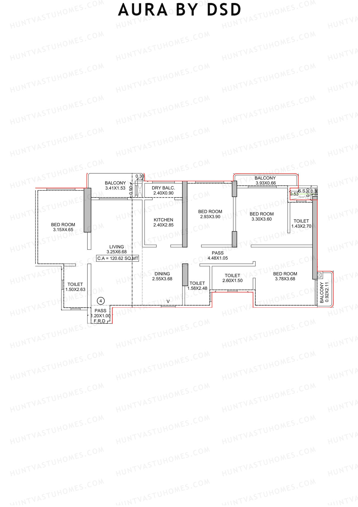 Aura By DSD Tower A Unit 4 Floor Plan