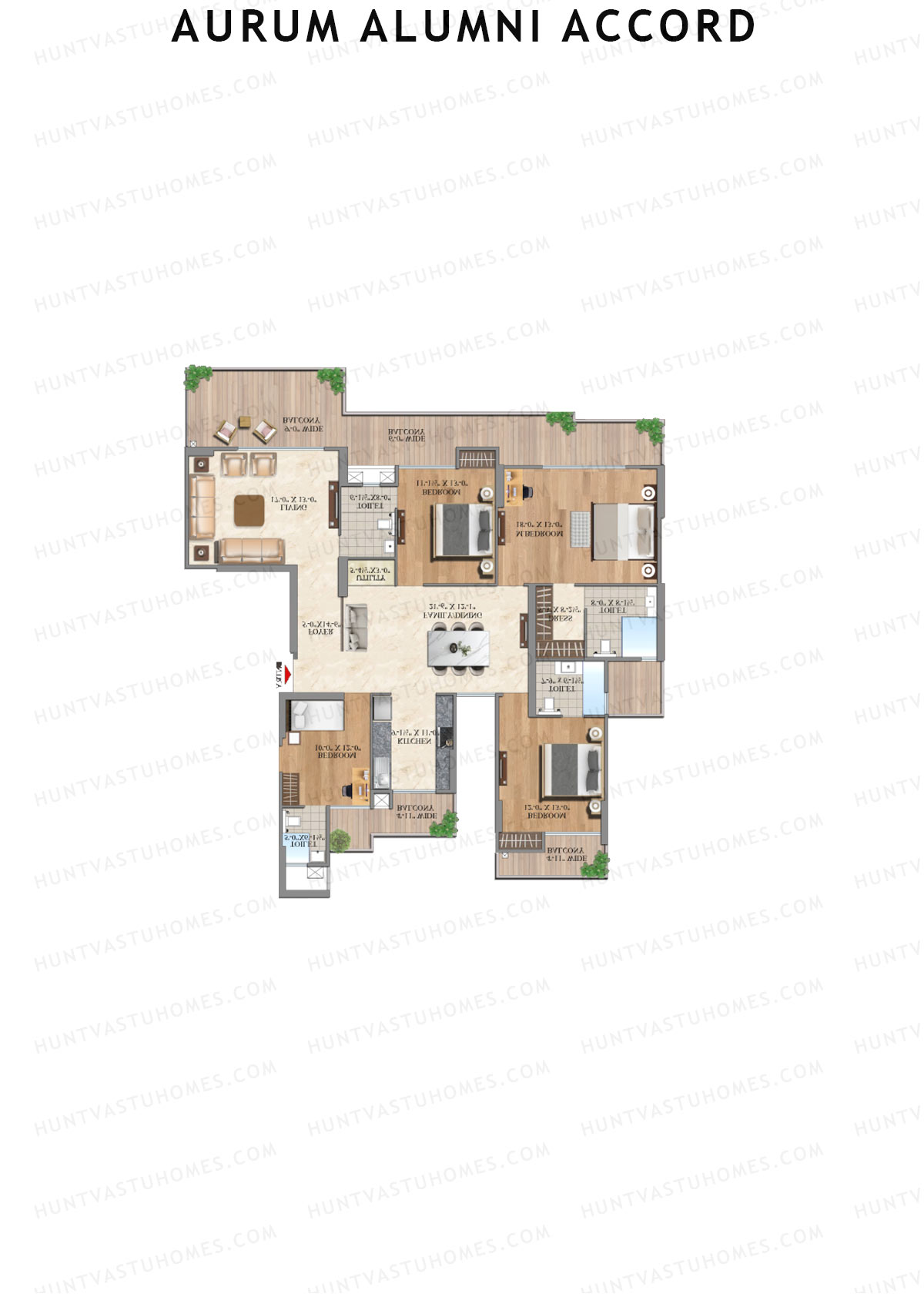 Aurum Alumni Accord Block C Unit 2 Floor Plan