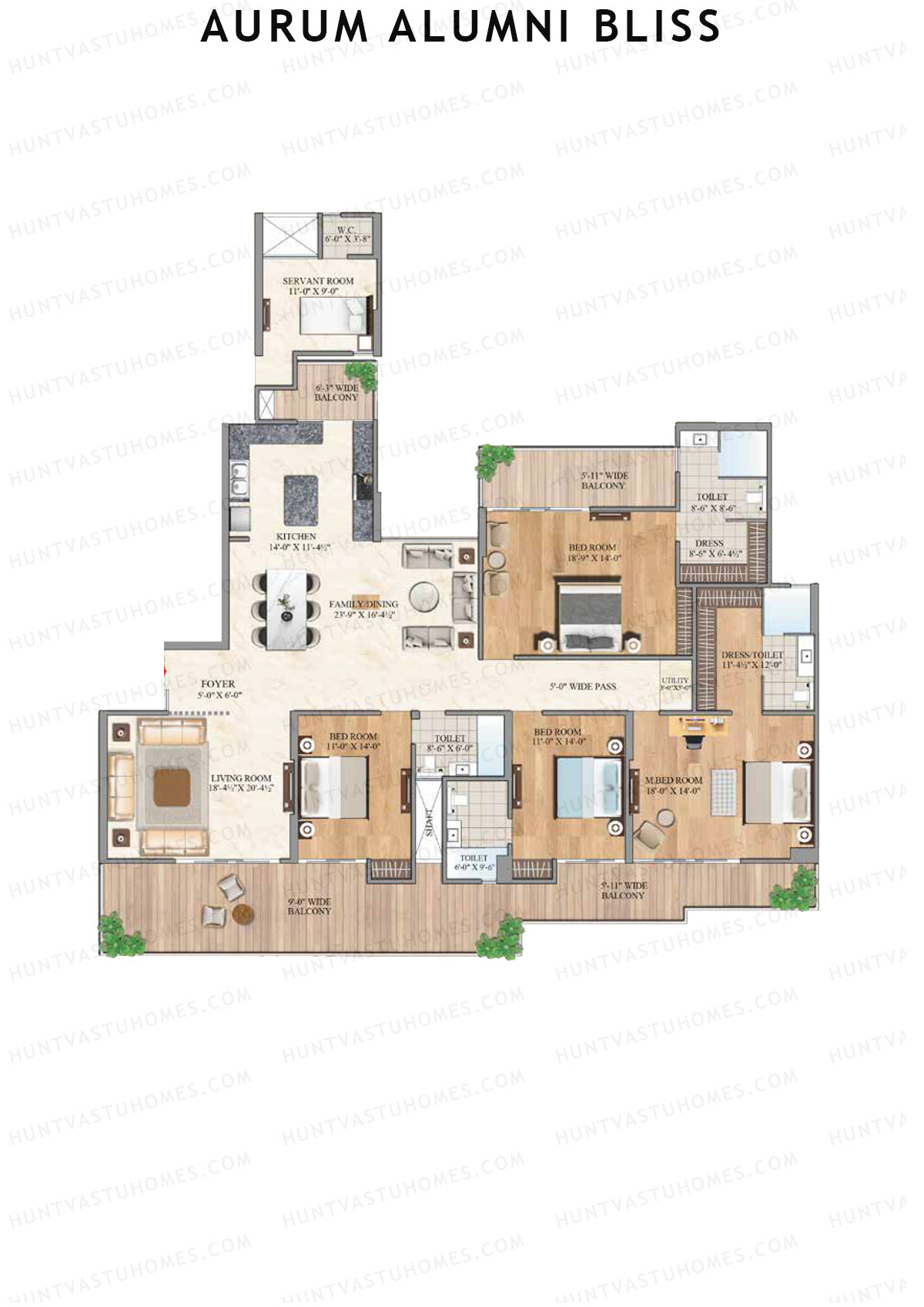 Aurum Alumni Bliss Tower E Unit 2 Floor Plan