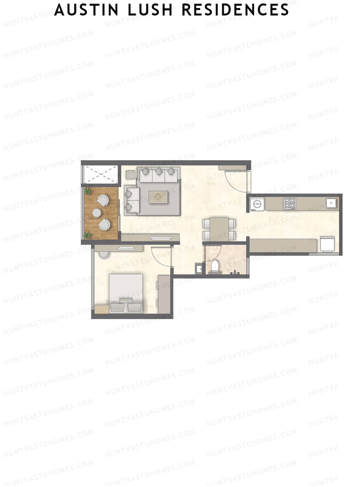 Austin Lush Residences Tower D Unit 8 Floor Plan