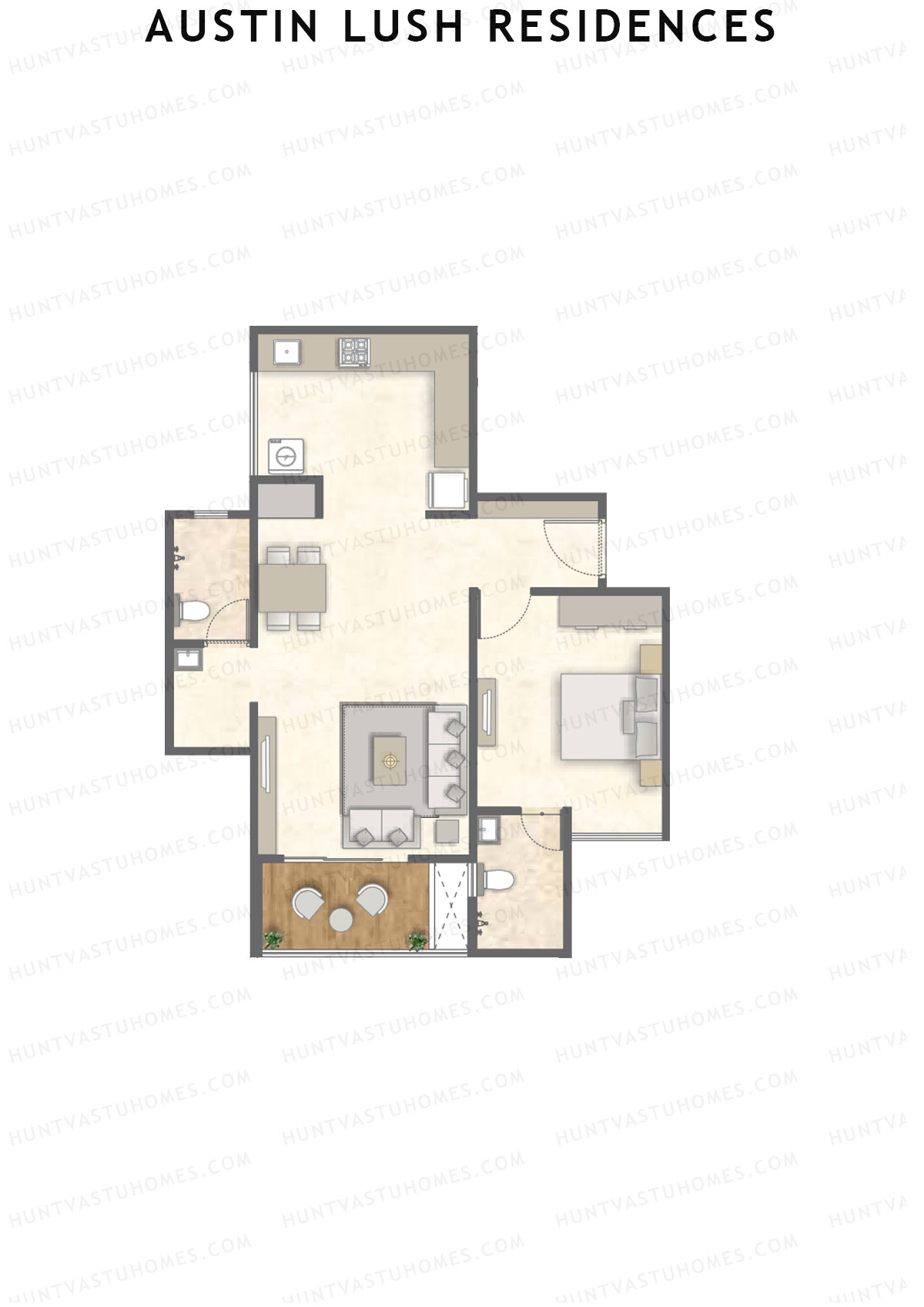 Austin Lush Residences Tower F Unit 5 Floor Plan
