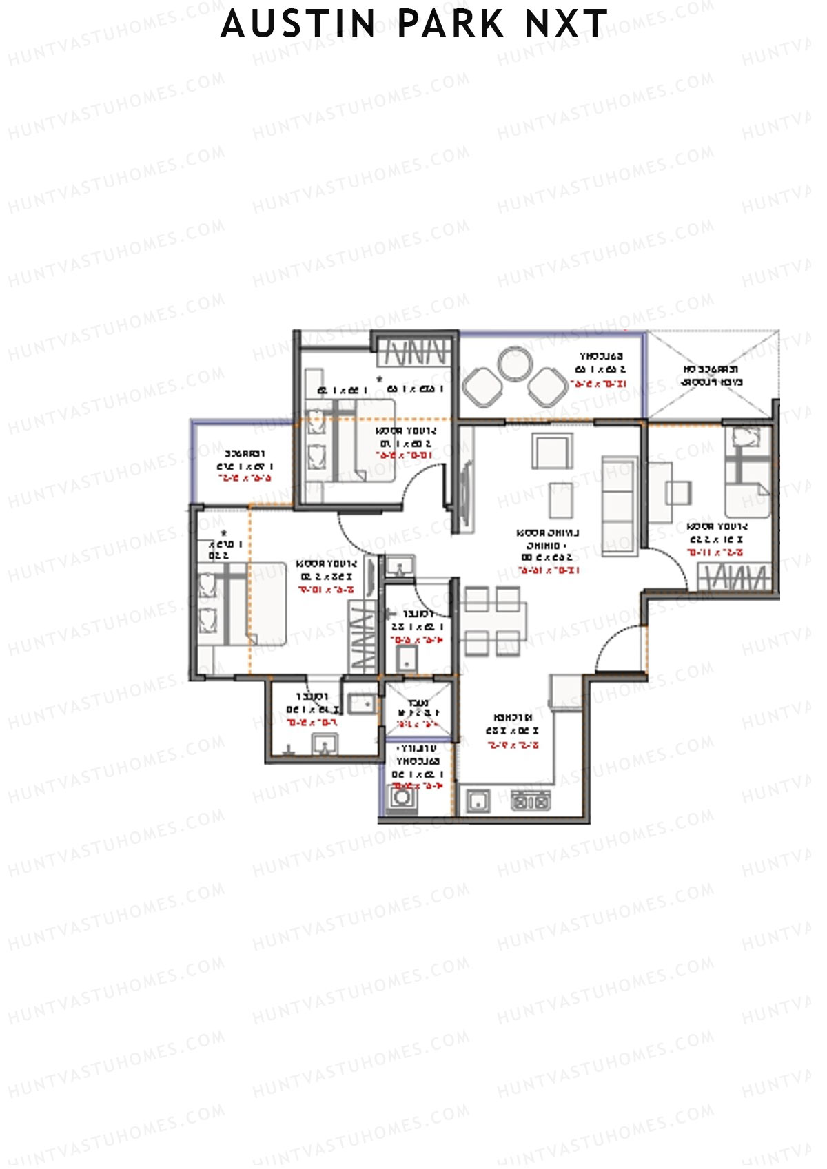 Austin Park NXT Block A Unit 6 Floor Plan