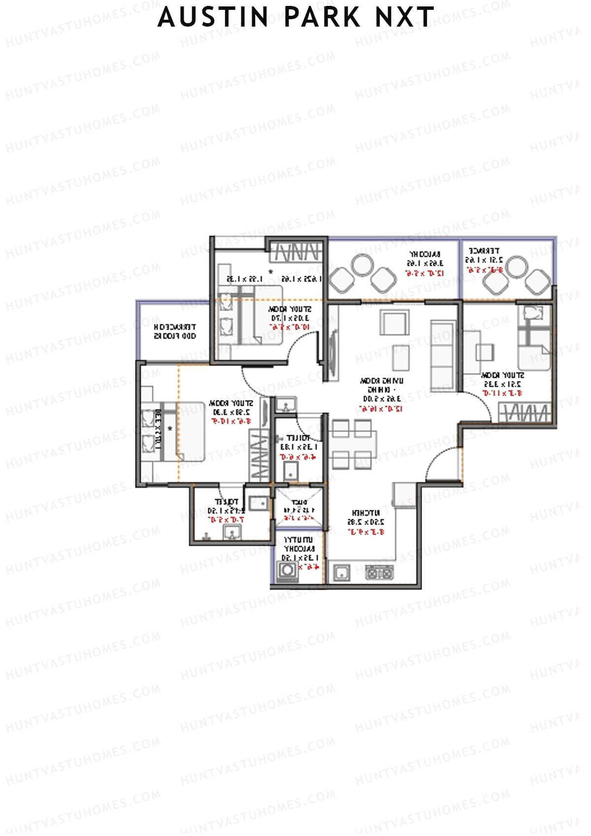 Austin Park NXT Block A Unit 6 Floor Plan