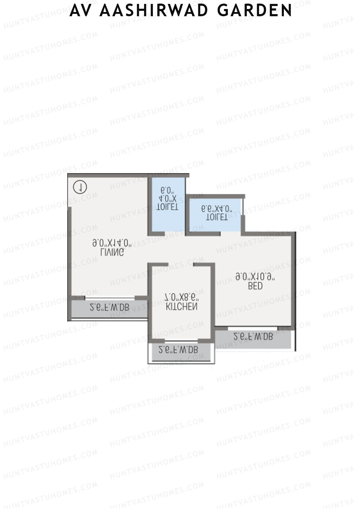 AV Aashirwad Garden Wing B Unit 2 Floor Plan