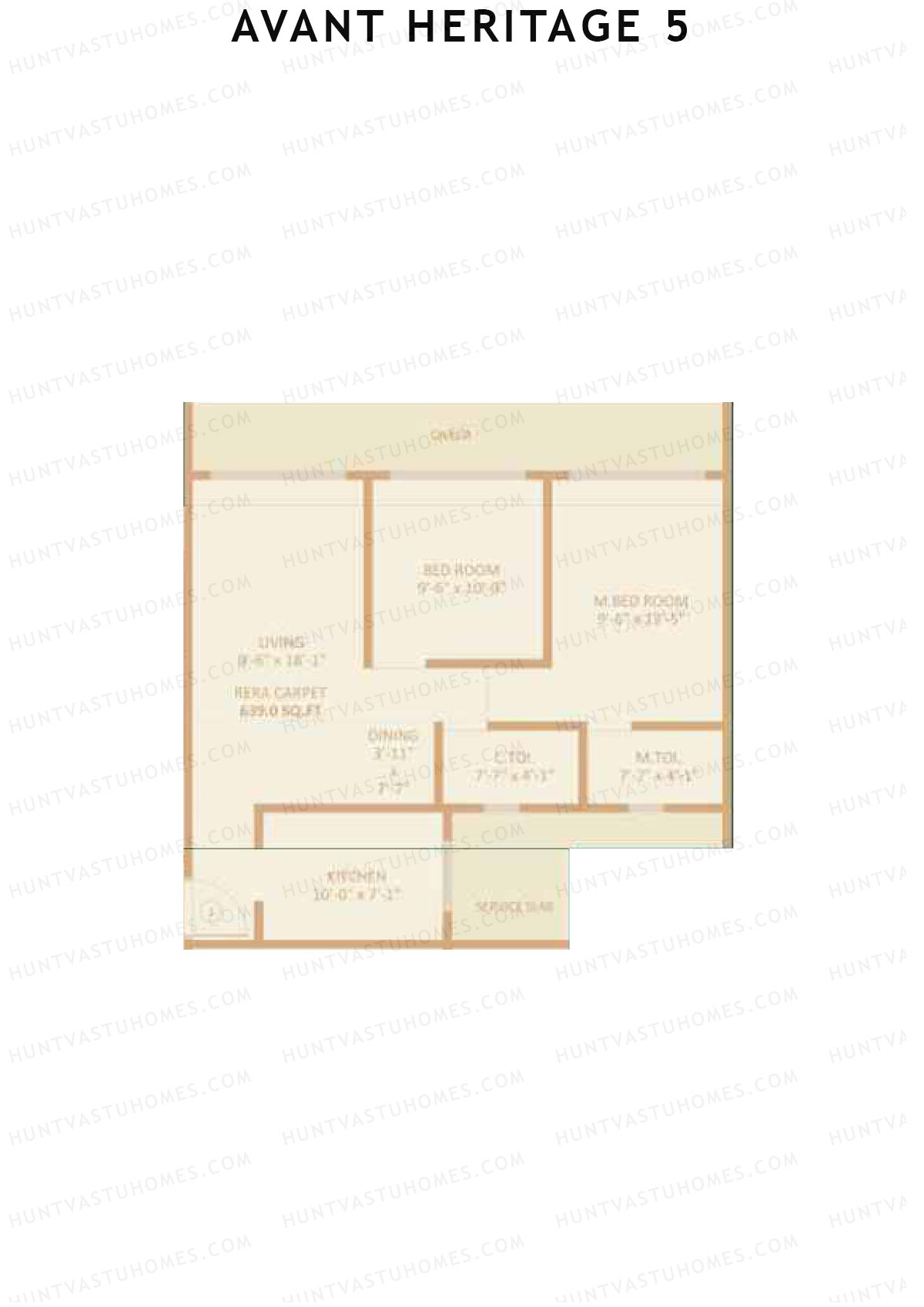 Avant Heritage 5 Wing A Unit 1 Floor Plan