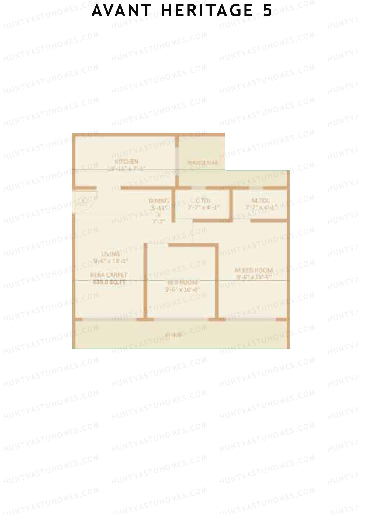 Avant Heritage 5 Wing A Unit 2 Floor Plan