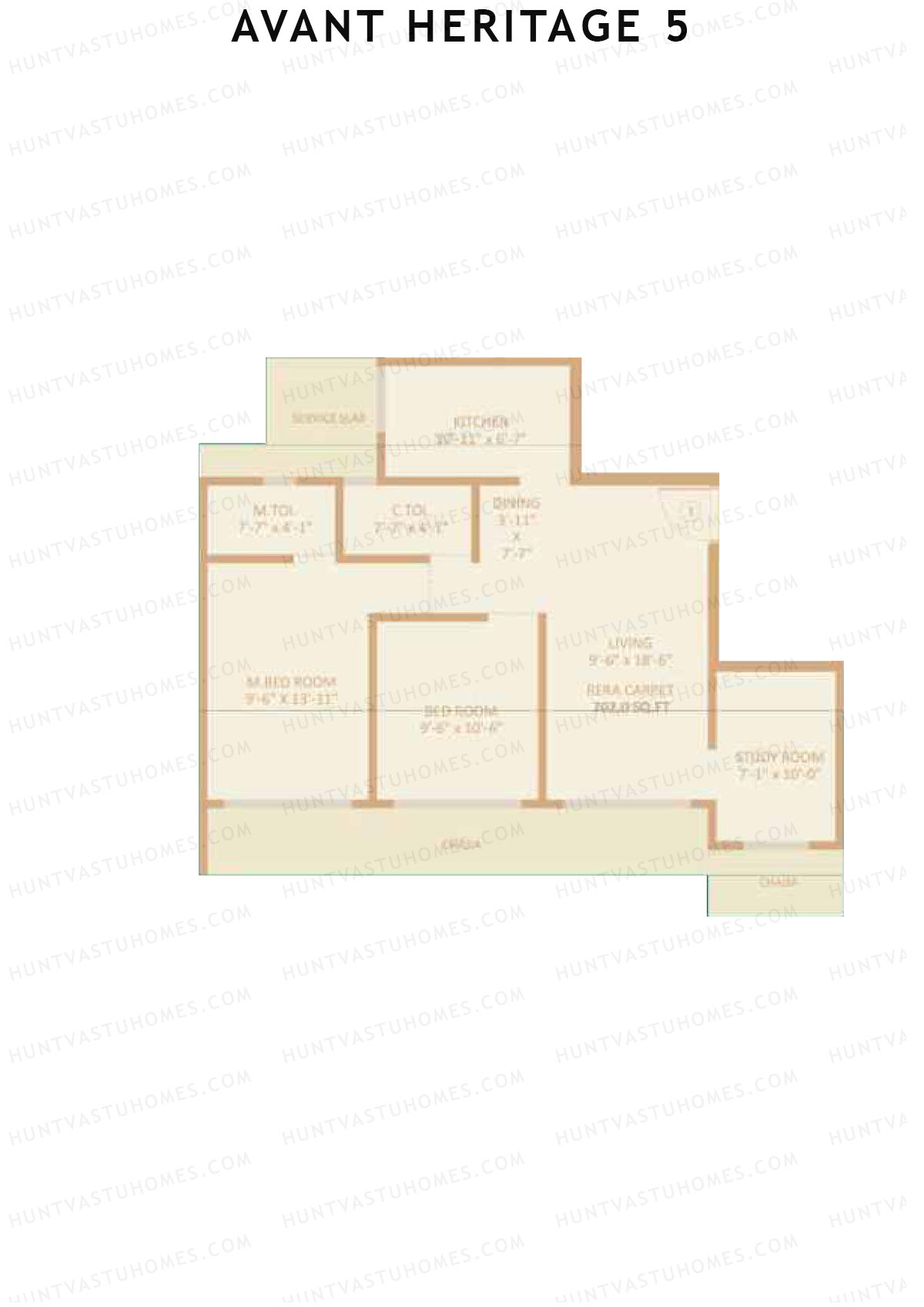 Avant Heritage 5 Wing A Unit 3 Floor Plan