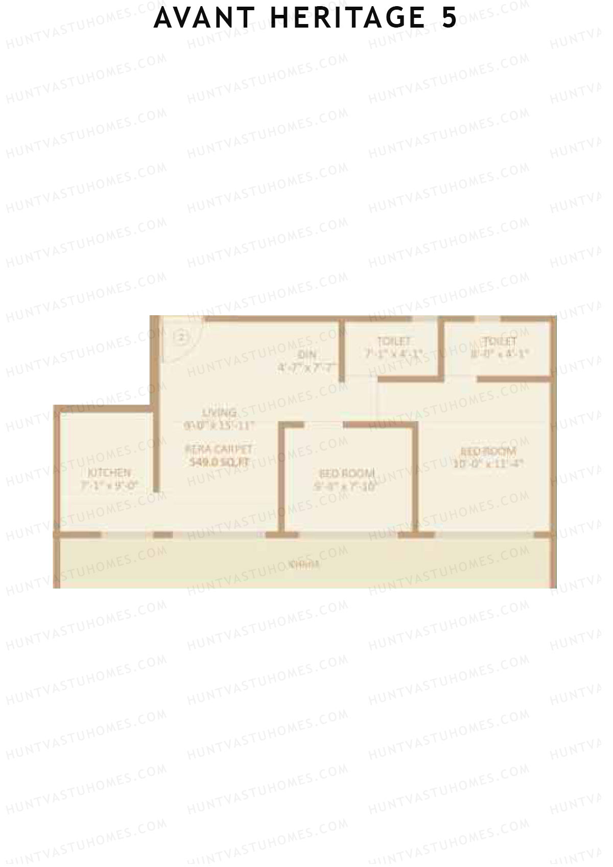 Avant Heritage 5 Wing B Unit 2 Floor Plan