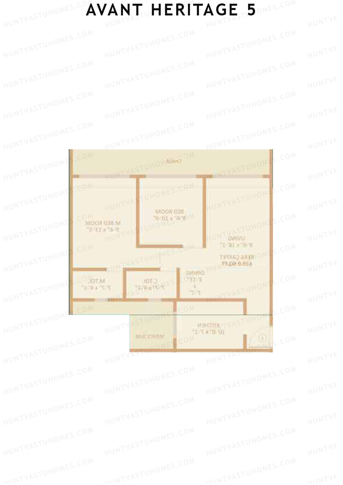 Avant Heritage 5 Wing B Unit 4 Floor Plan