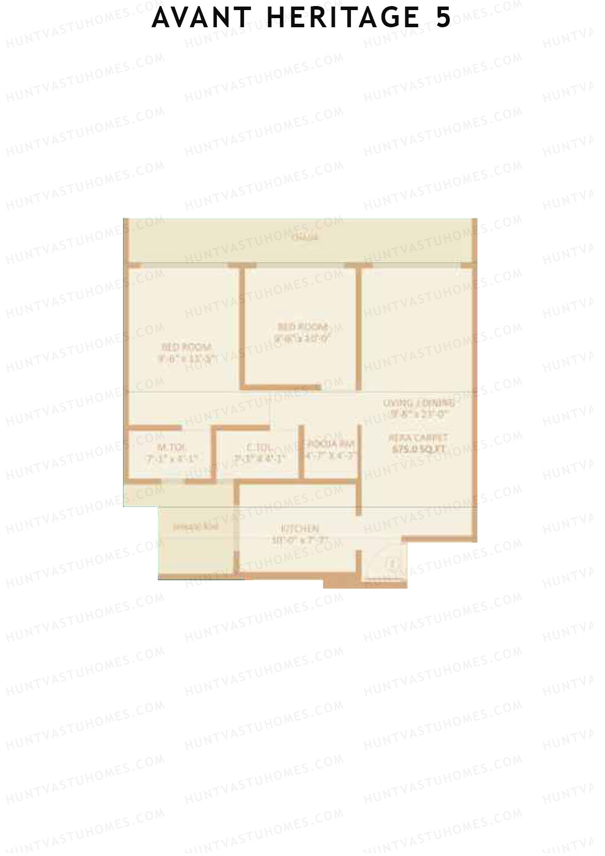 Avant Heritage 5 Wing C Unit 3 Floor Plan