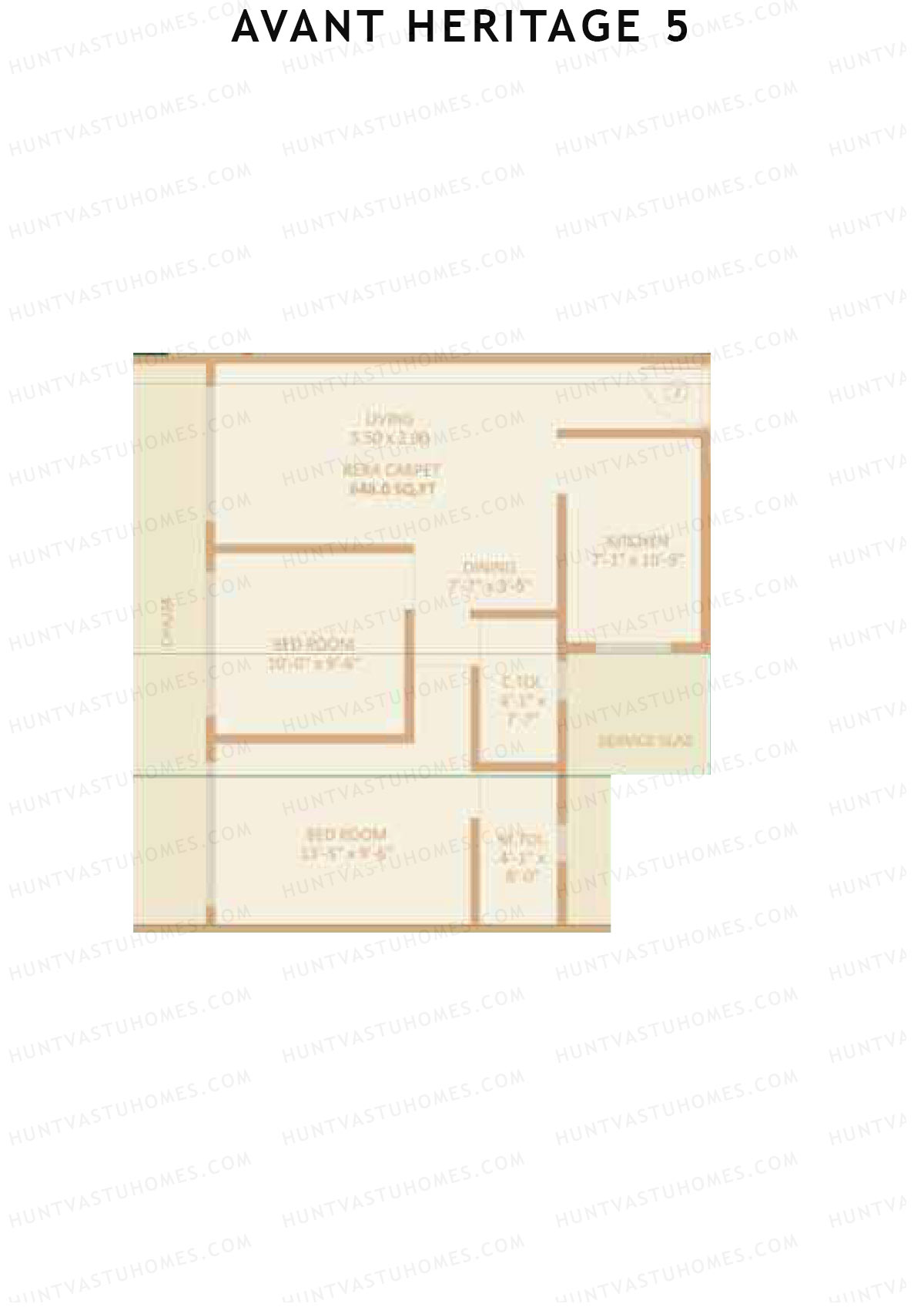 Avant Heritage 5 Wing D Unit 2 Floor Plan