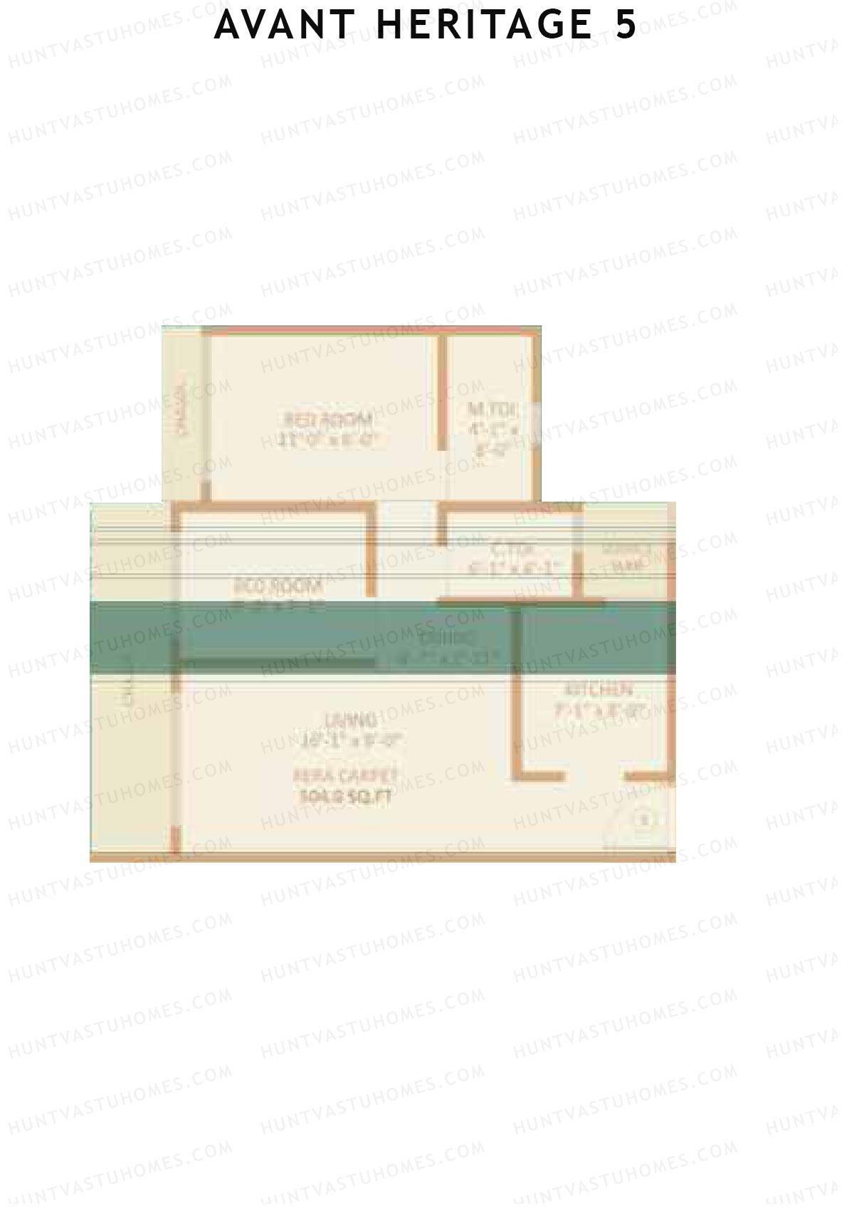Avant Heritage 5 Wing D Unit 3 Floor Plan