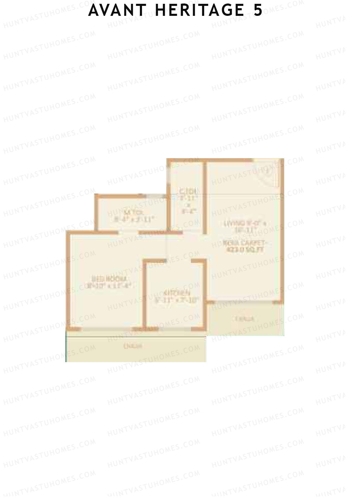 Avant Heritage 5 Wing E Unit 2 Floor Plan