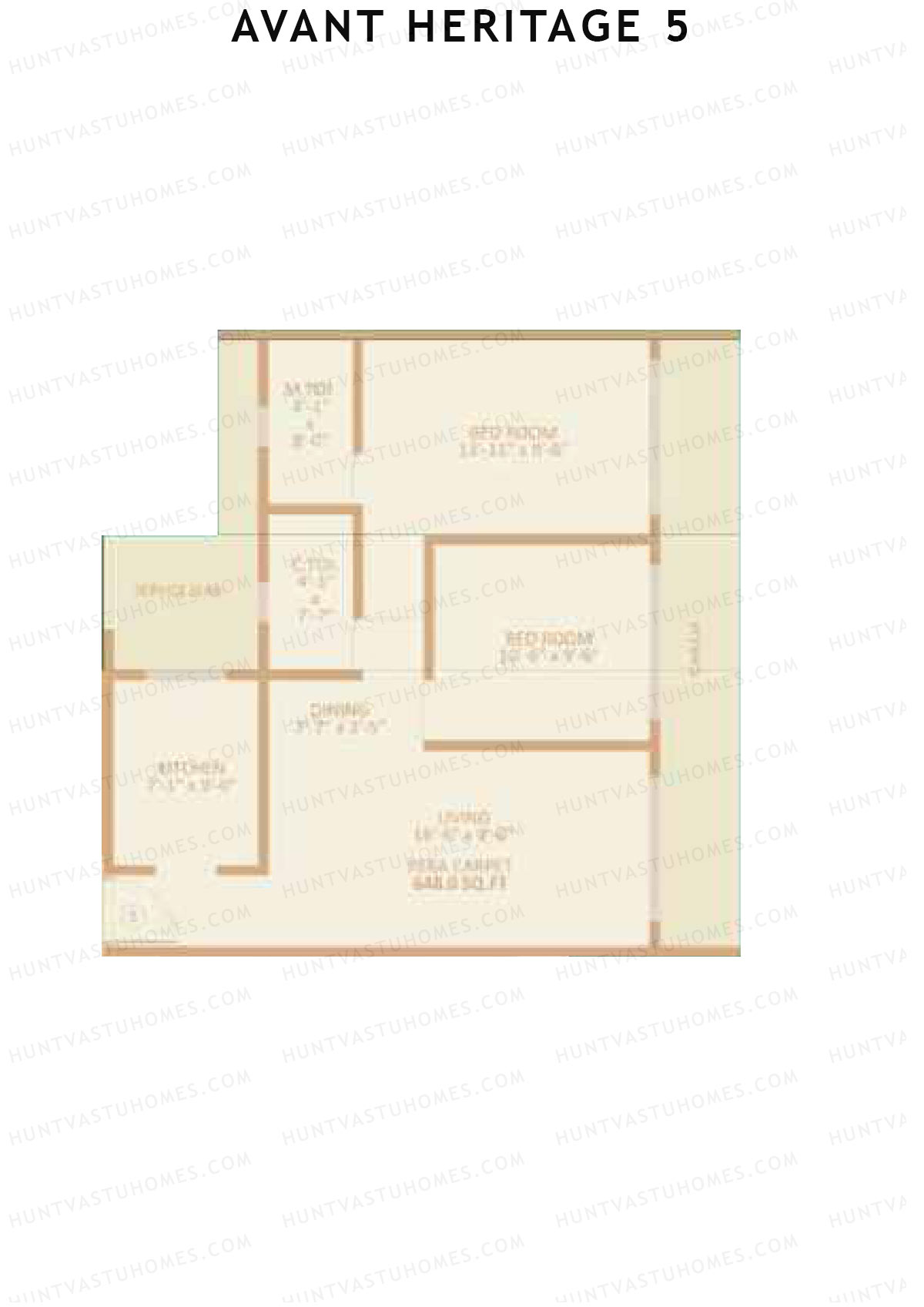 Avant Heritage 5 Wing E Unit 5 Floor Plan