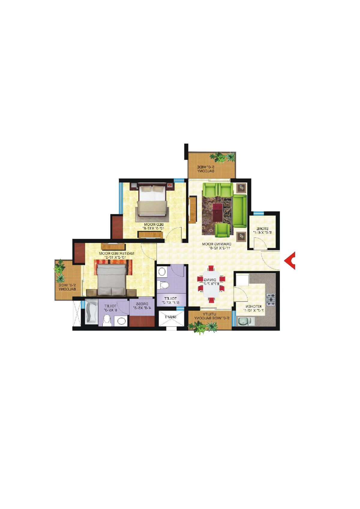 Avs Orchard Block E Unit 3 Floor Plan