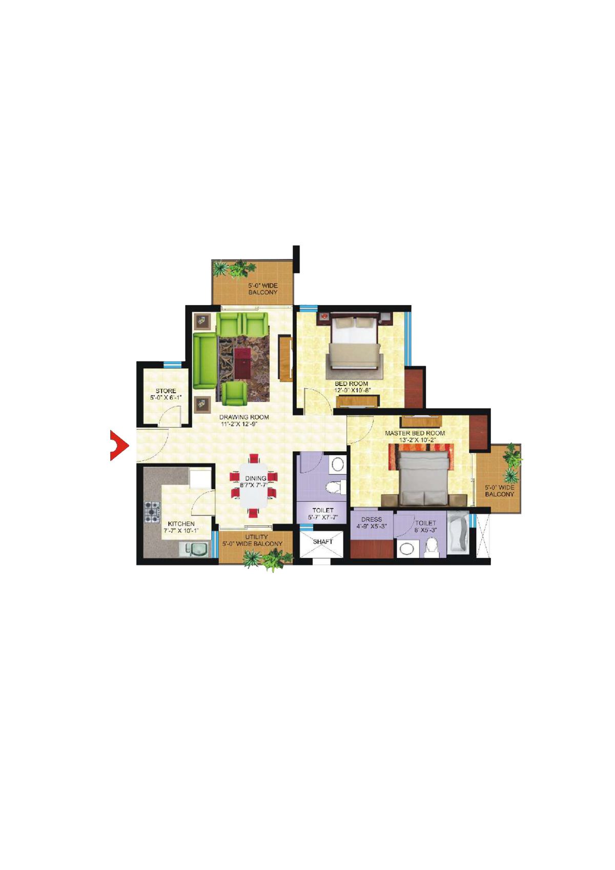 Avs Orchard Block E Unit 4 Floor Plan