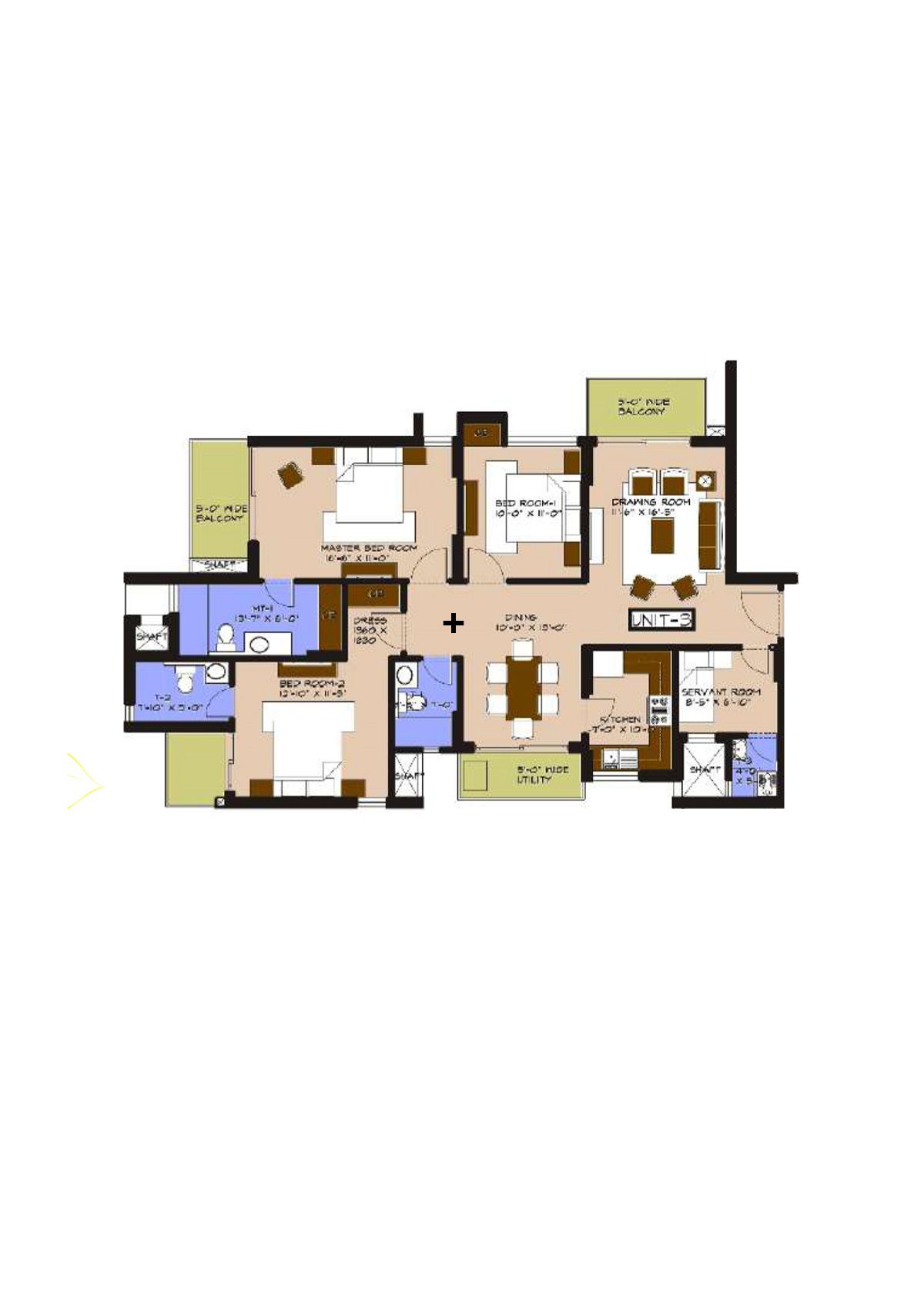 Avs Orchard Block A Unit 3 Floor Plan