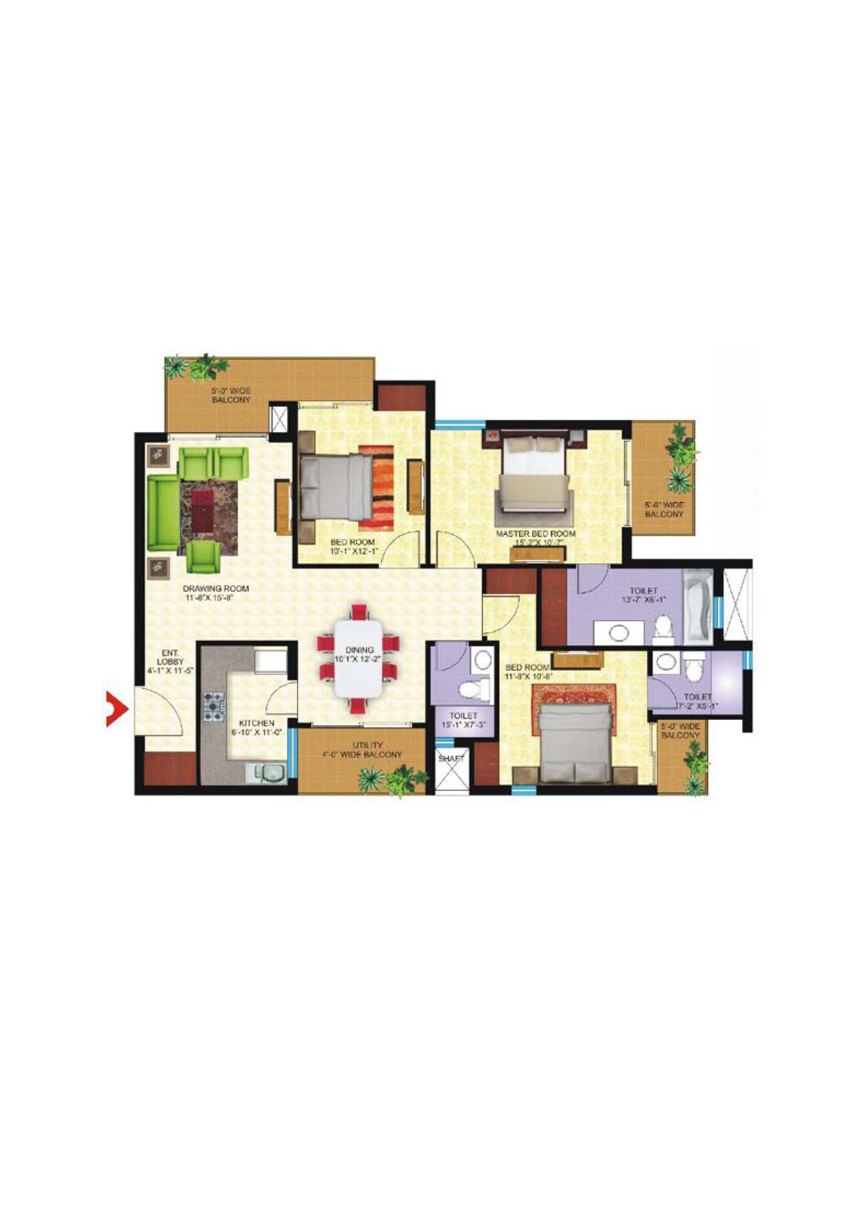 Avs Orchard Block A Unit 4 Floor Plan
