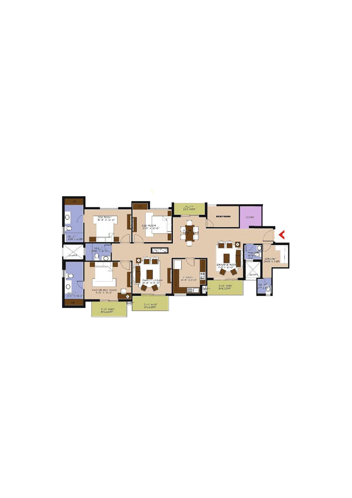 Avs Orchard Block B Unit 2 Floor Plan