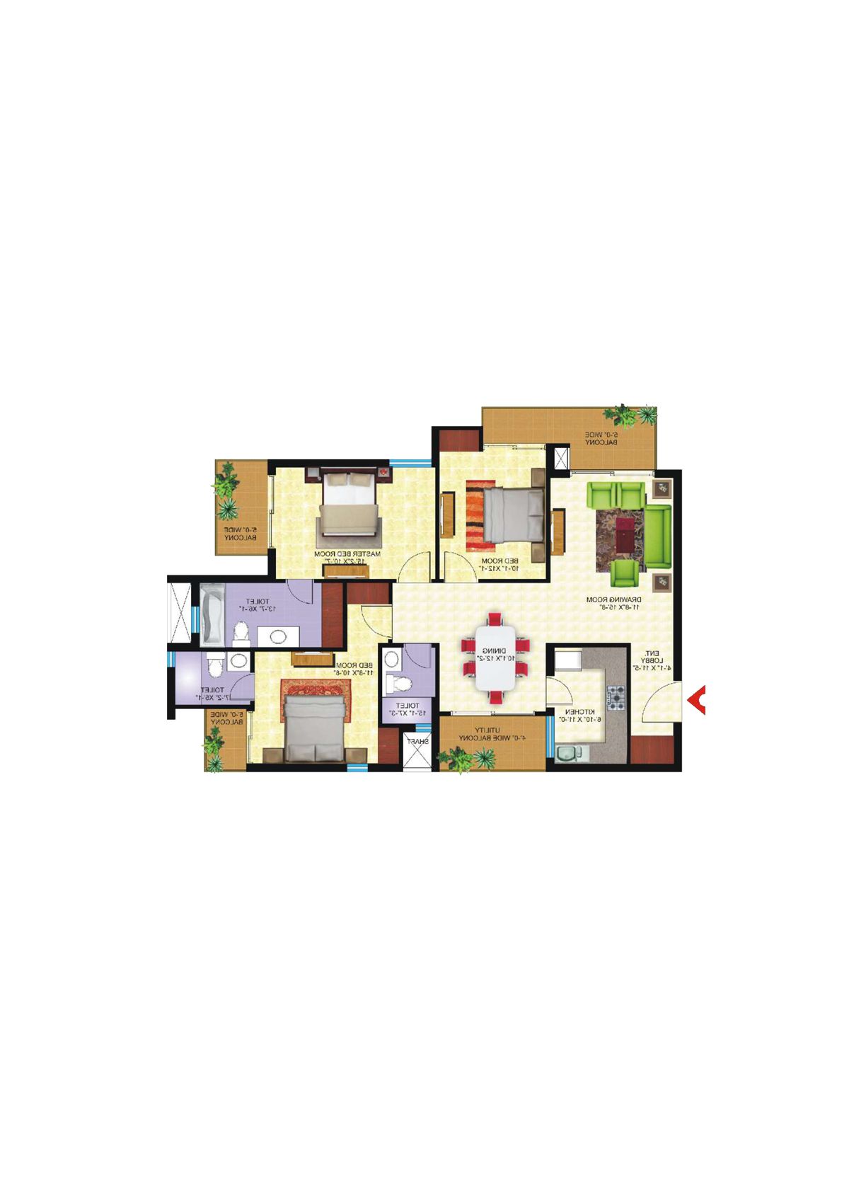 Avs Orchard Block B Unit 3 Floor Plan