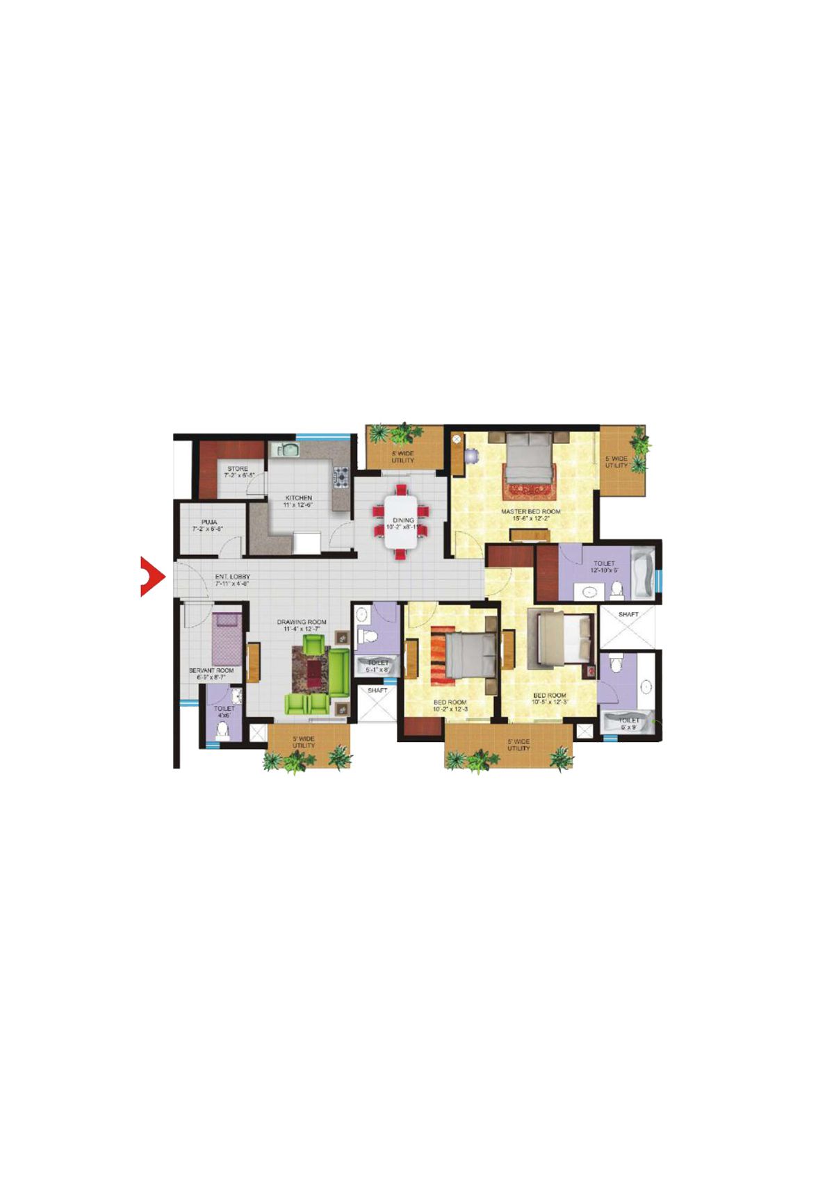 Avs Orchard Block D Unit 1 Floor Plan