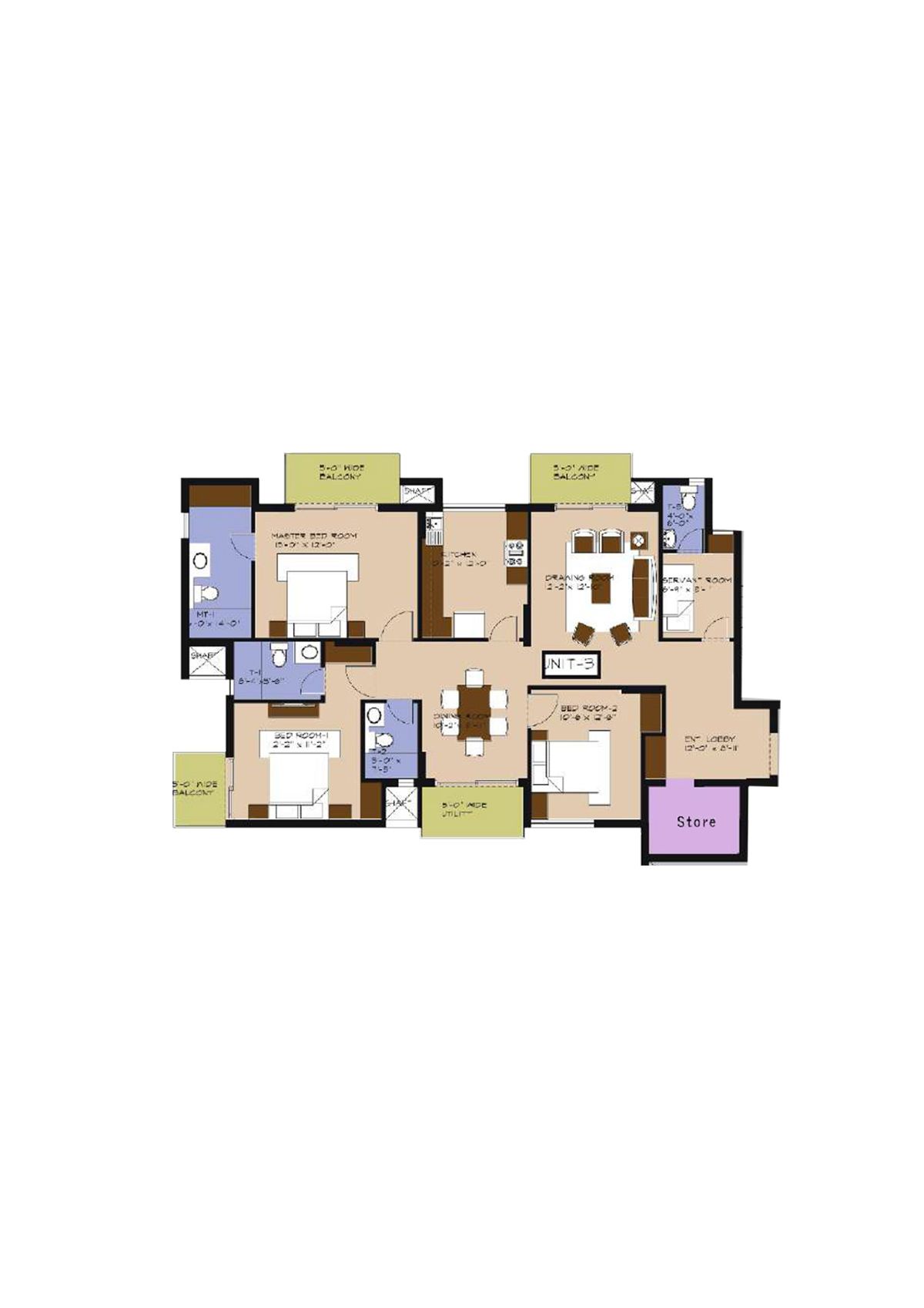 Avs Orchard Block D Unit 3 Floor Plan