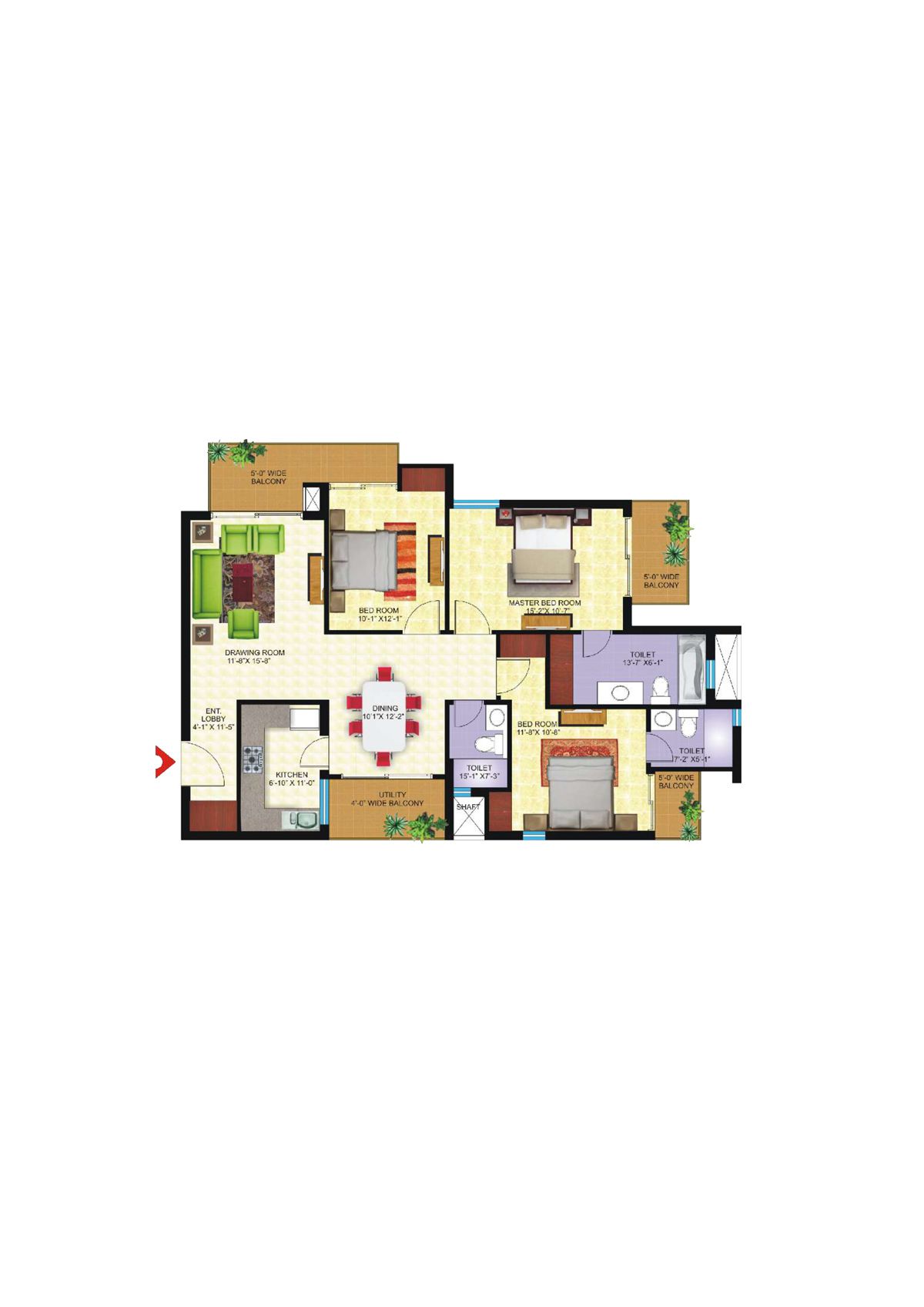 Avs Orchard Block D Unit 4 Floor Plan