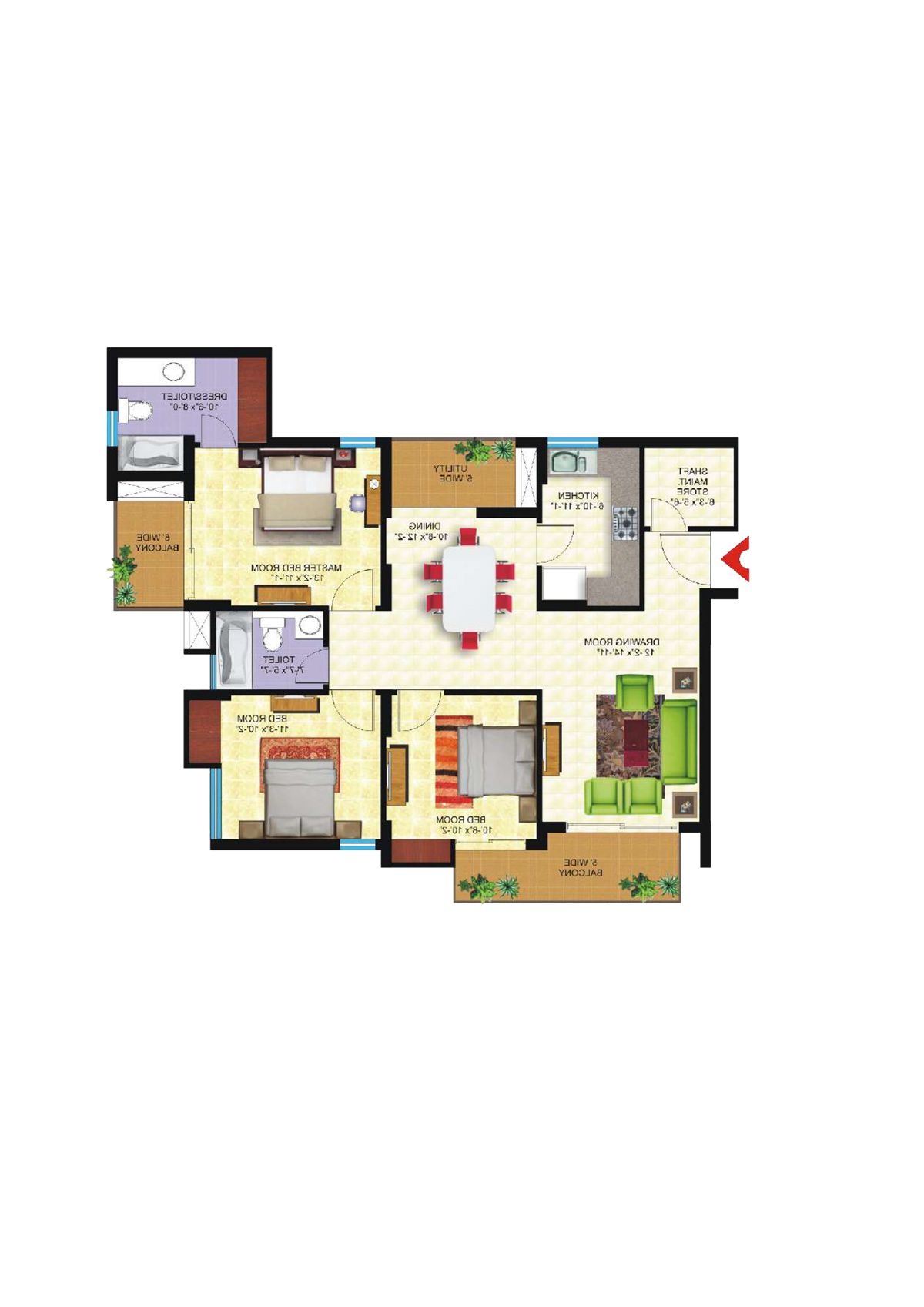 Avs Orchard Block F Unit 2 Floor Plan